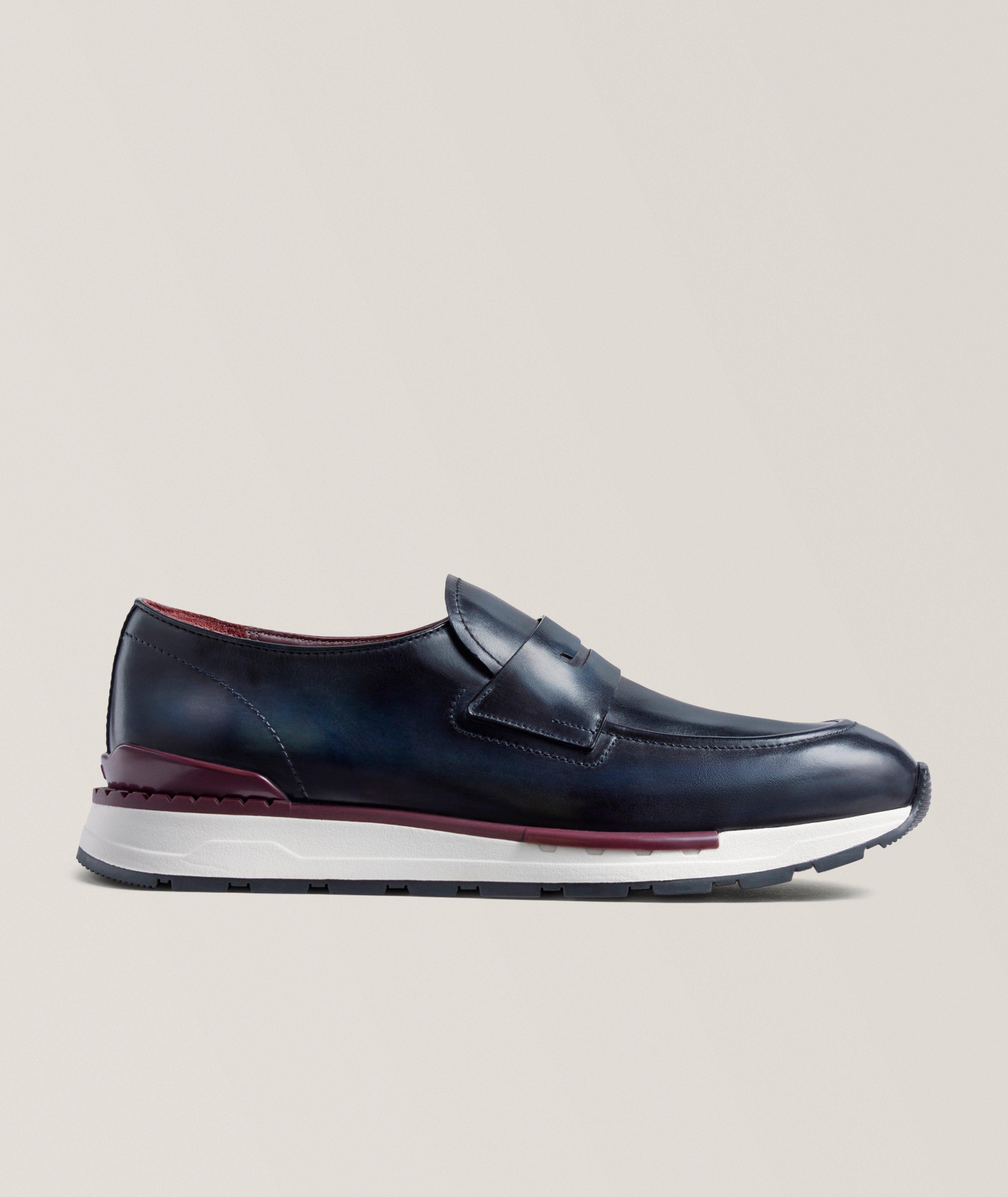 Berluti Fast Track Venezia Calf Leather Sneakers