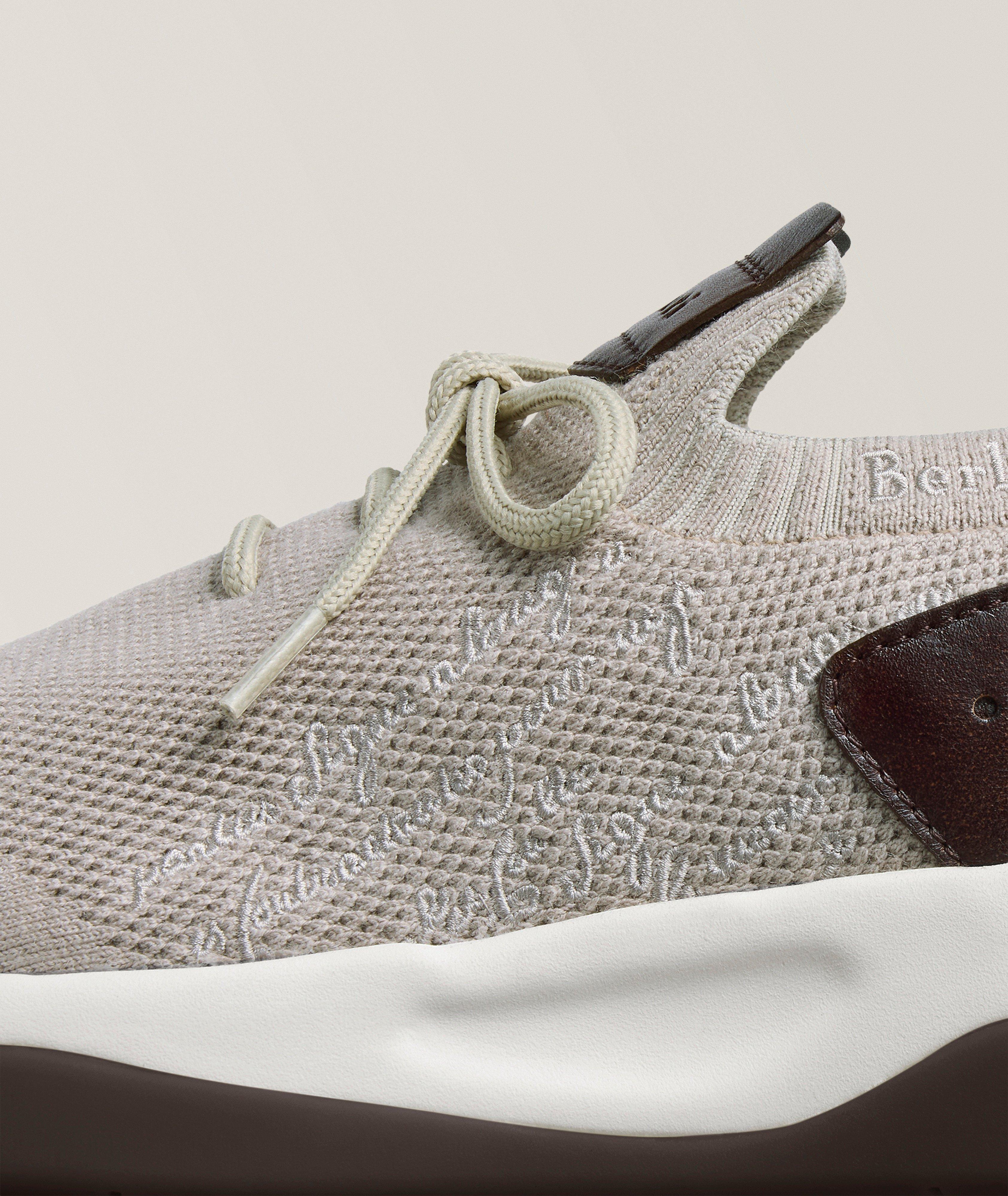 Berluti サイズ6.1/2 Berluti Shadow Knit & Leather Sneakers | Sneakers | Harry Rosen