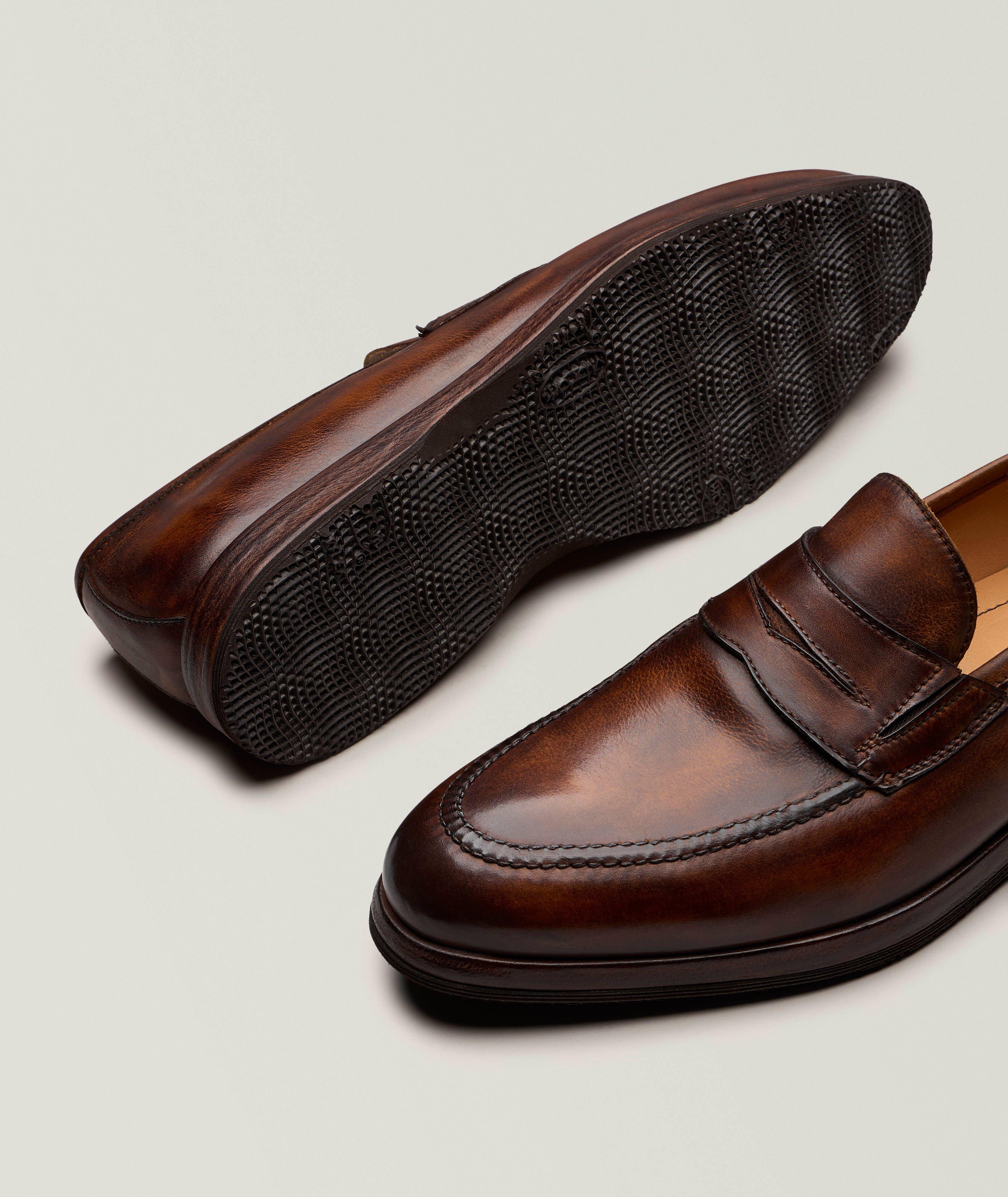Principe Burnished Leather Penny Loafers image 3