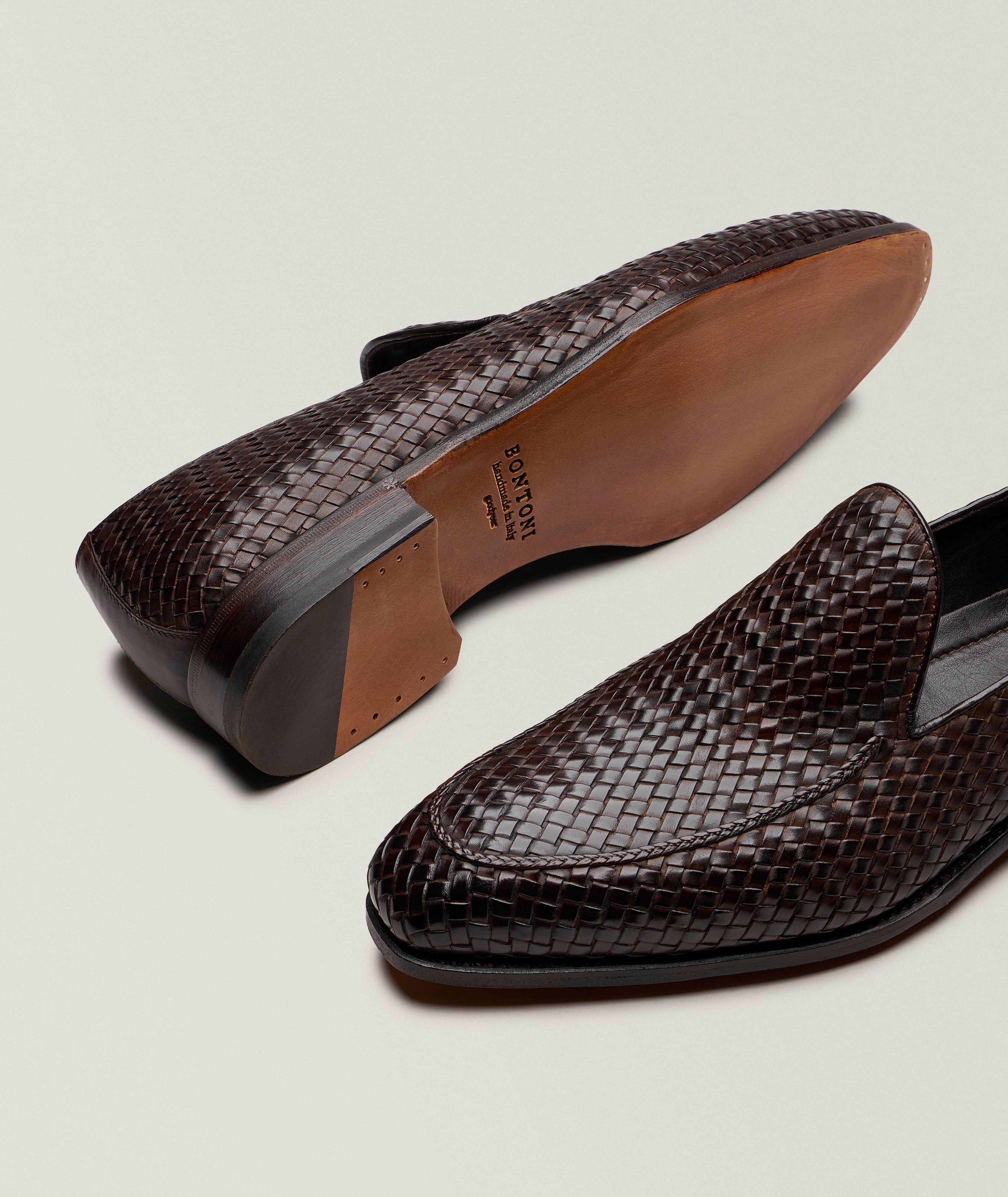 Mosaico Venetian Woven Leather Loafers image 3