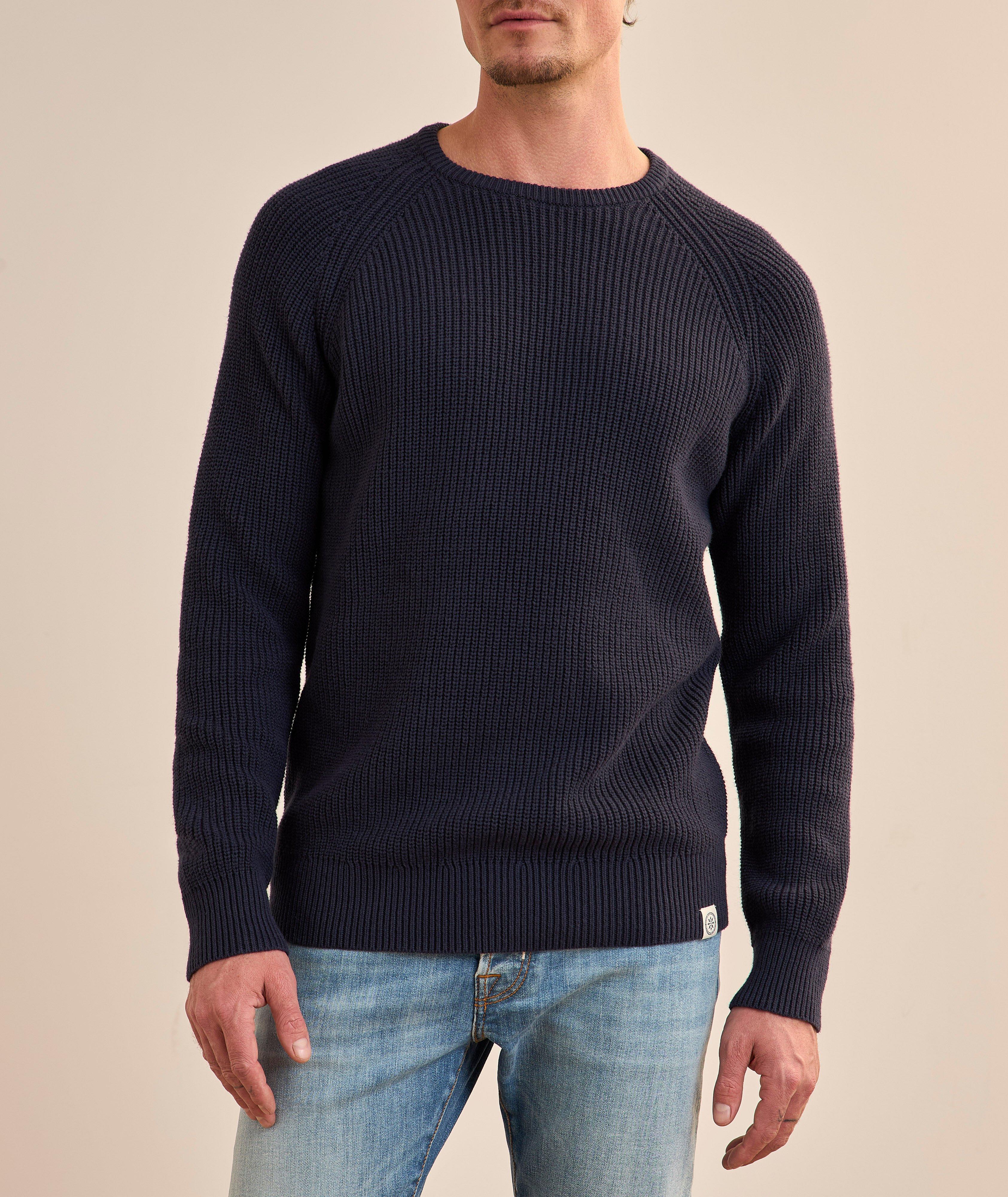 Pull pêcheur raglan coton mélangé image 1