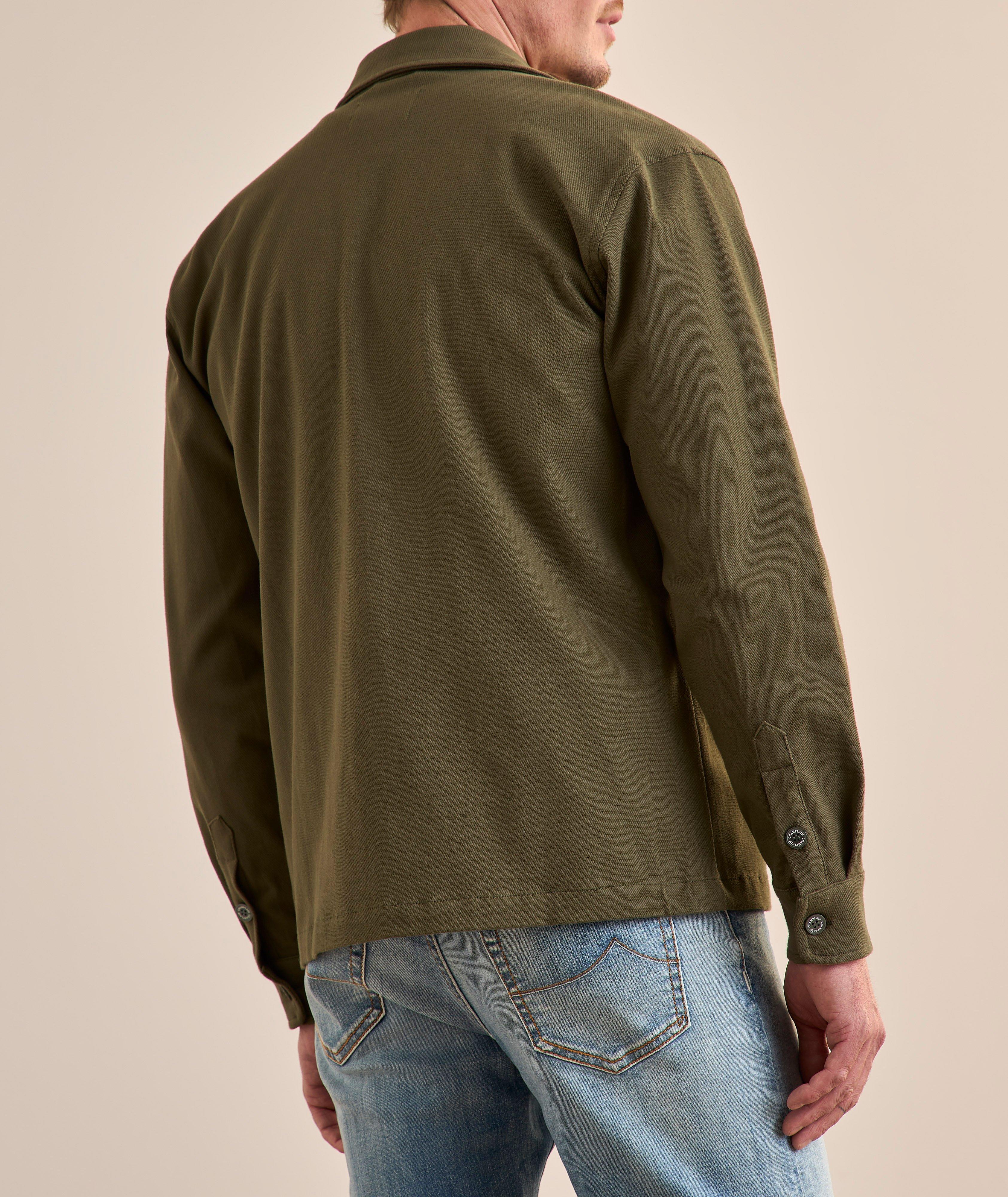 Surchemise sergé coton extensible poches image 2