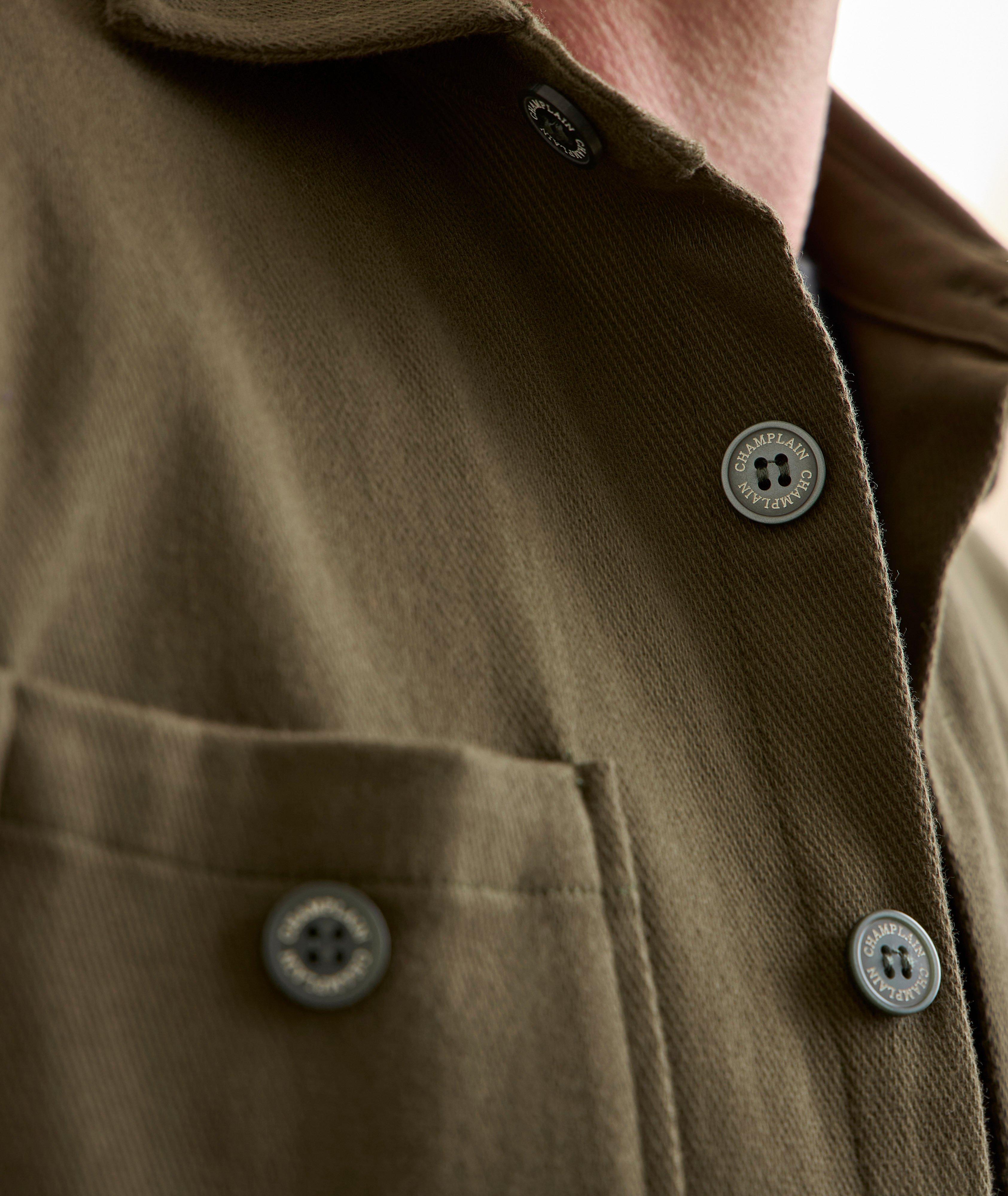 Surchemise sergé coton extensible poches image 4