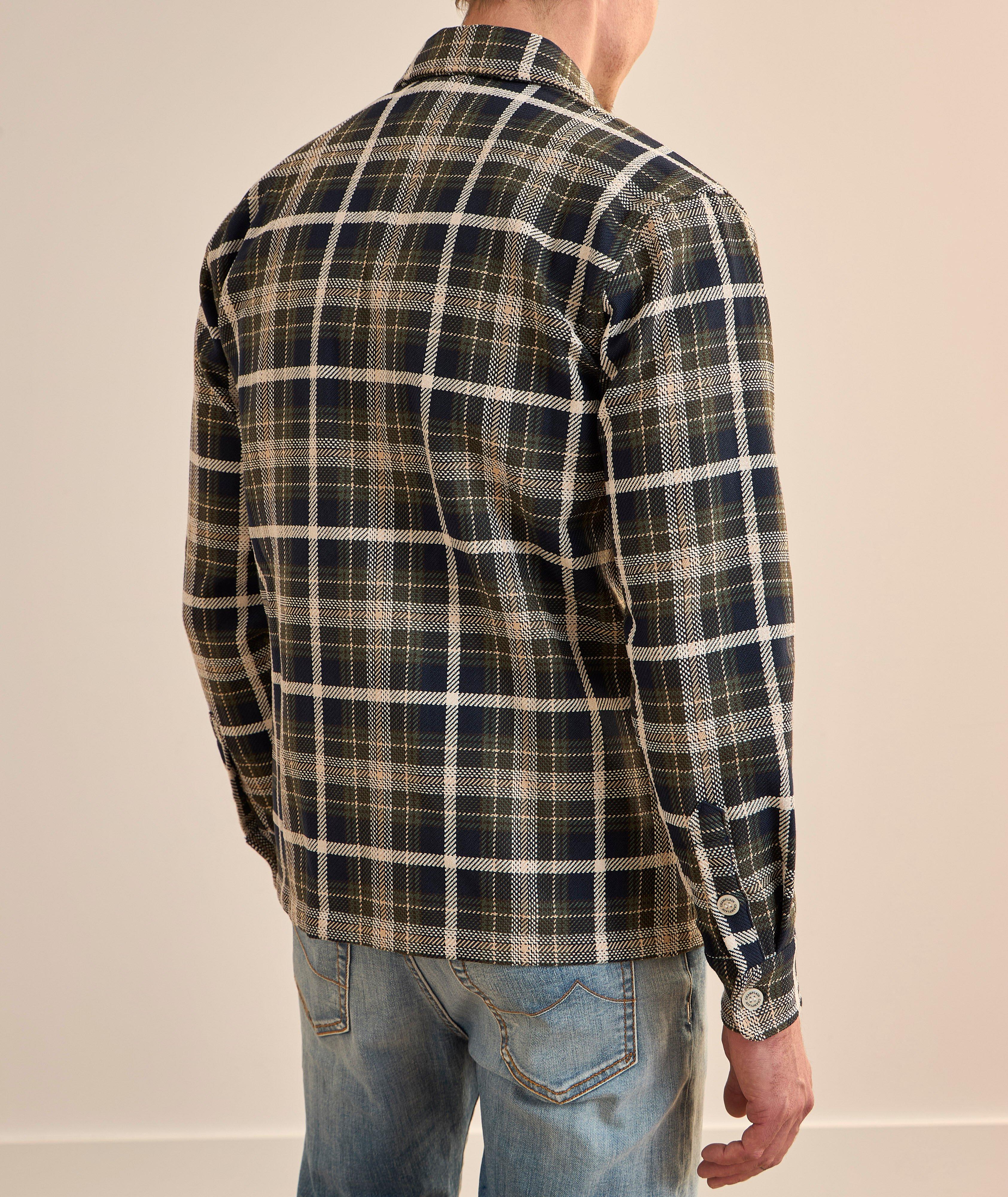 Plaid Cotton-Blend Overshirt image 2