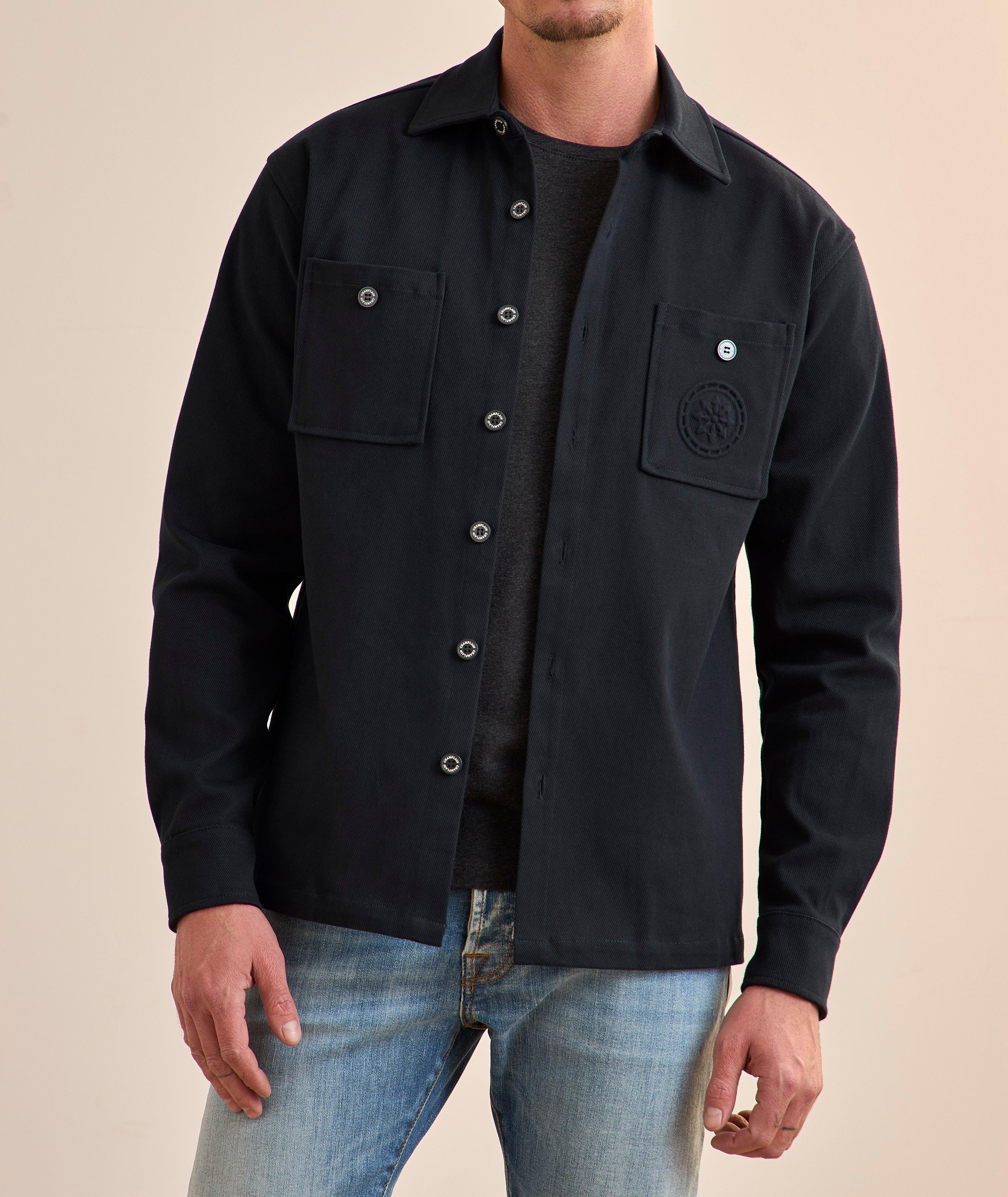 Stretch-Cotton Twill Pocket Overshirt image 1