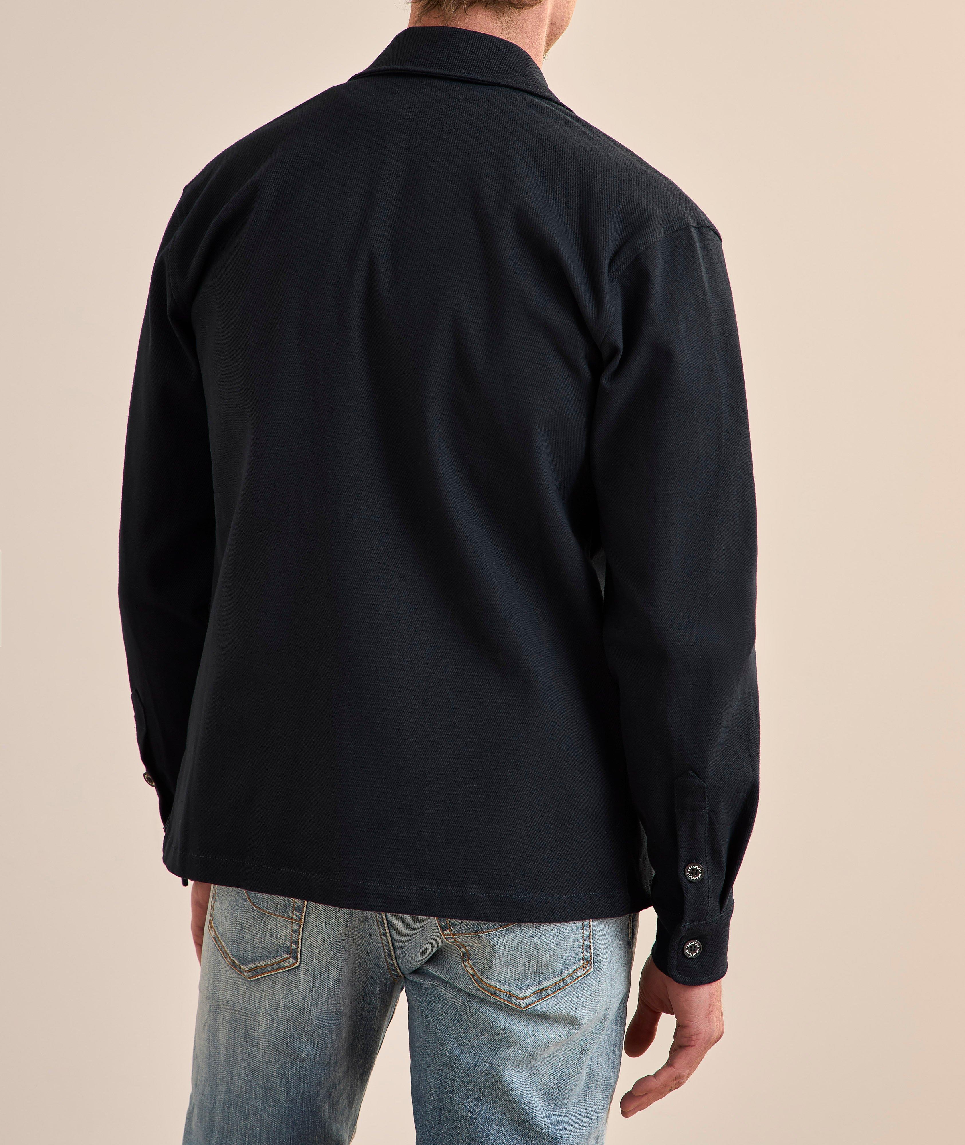 Stretch-Cotton Twill Pocket Overshirt image 2