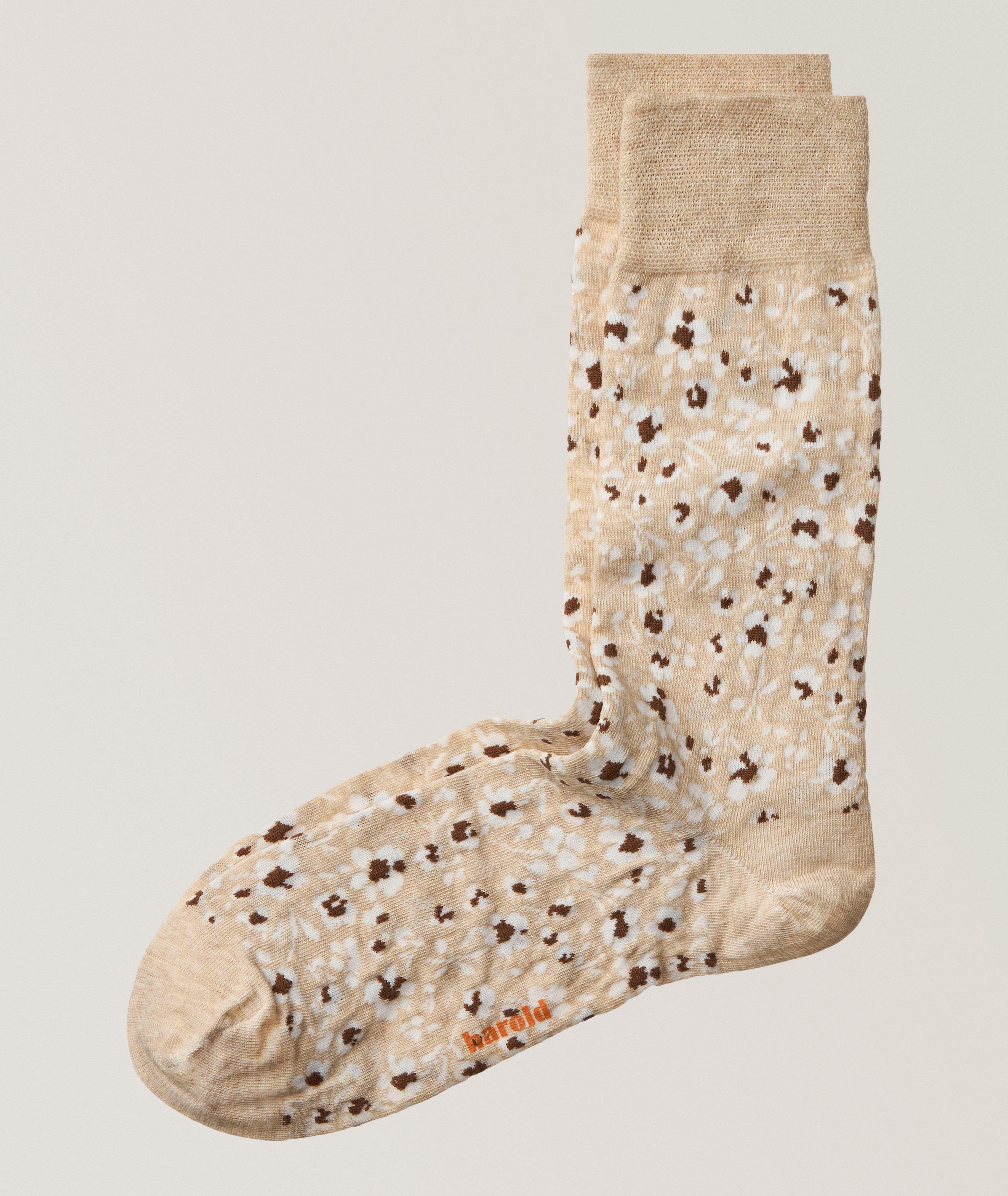 Flower Stretch-Cotton Socks image 0