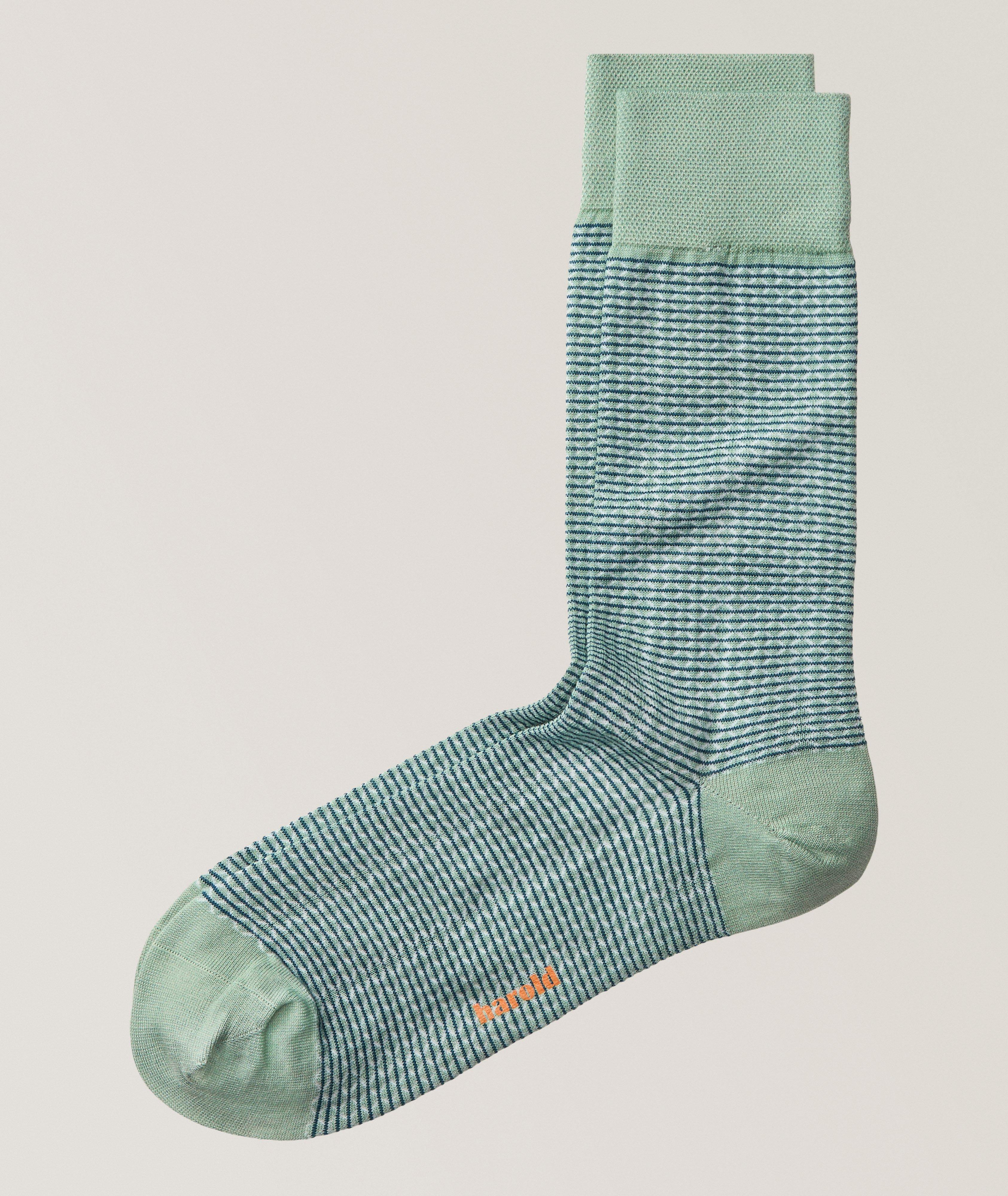 Geo Stripe Stretch-Cotton Socks image 0