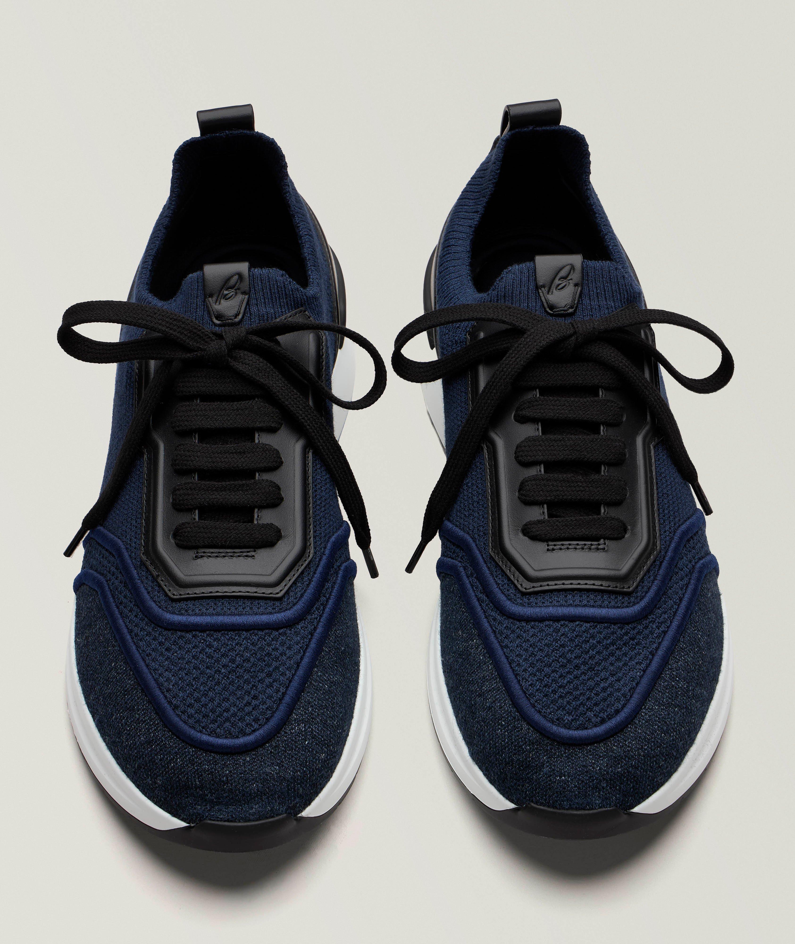 Cashmere 
Wool Knit Sneakers image 1