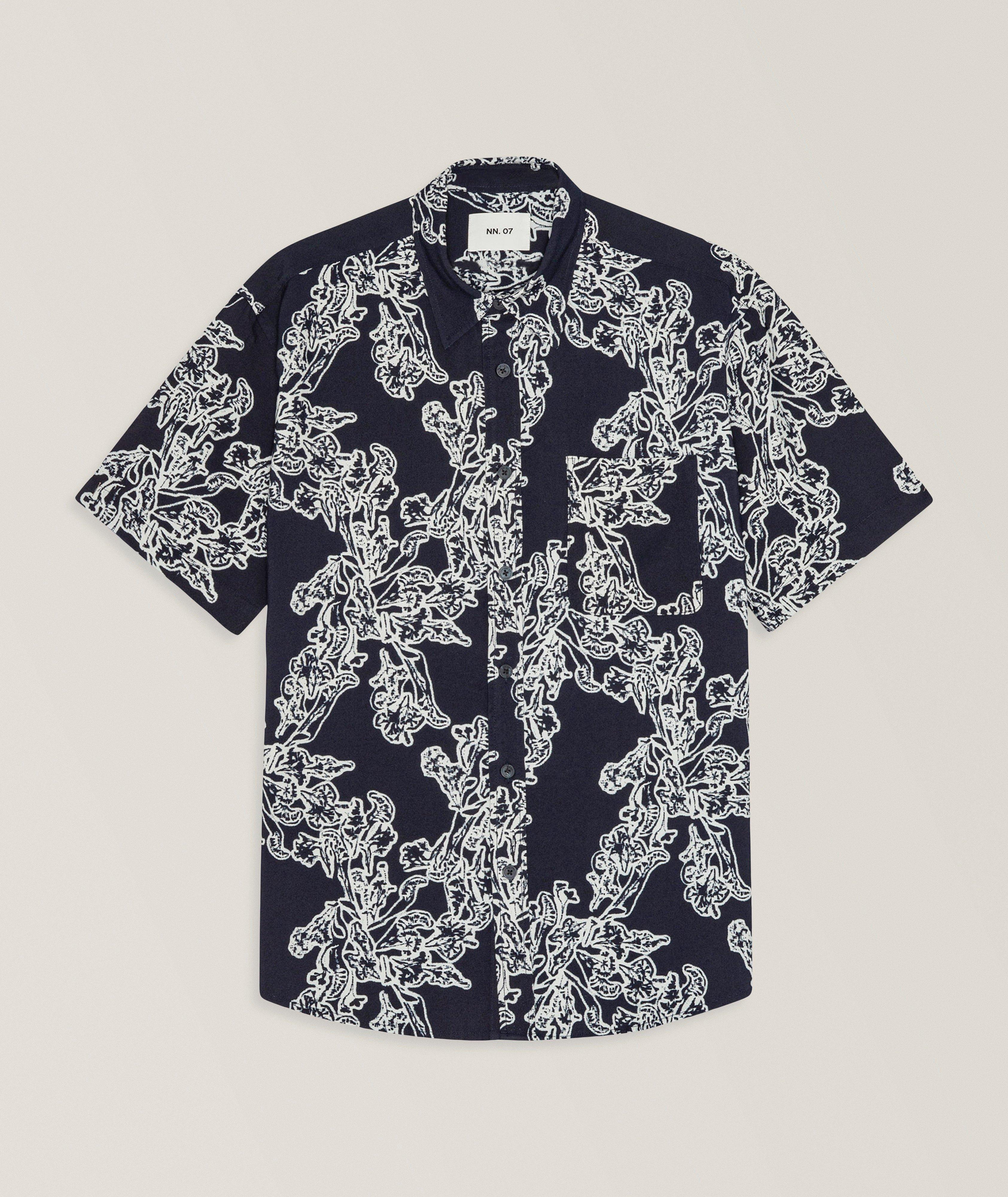 NN07 Deon Floral-Print Shirt