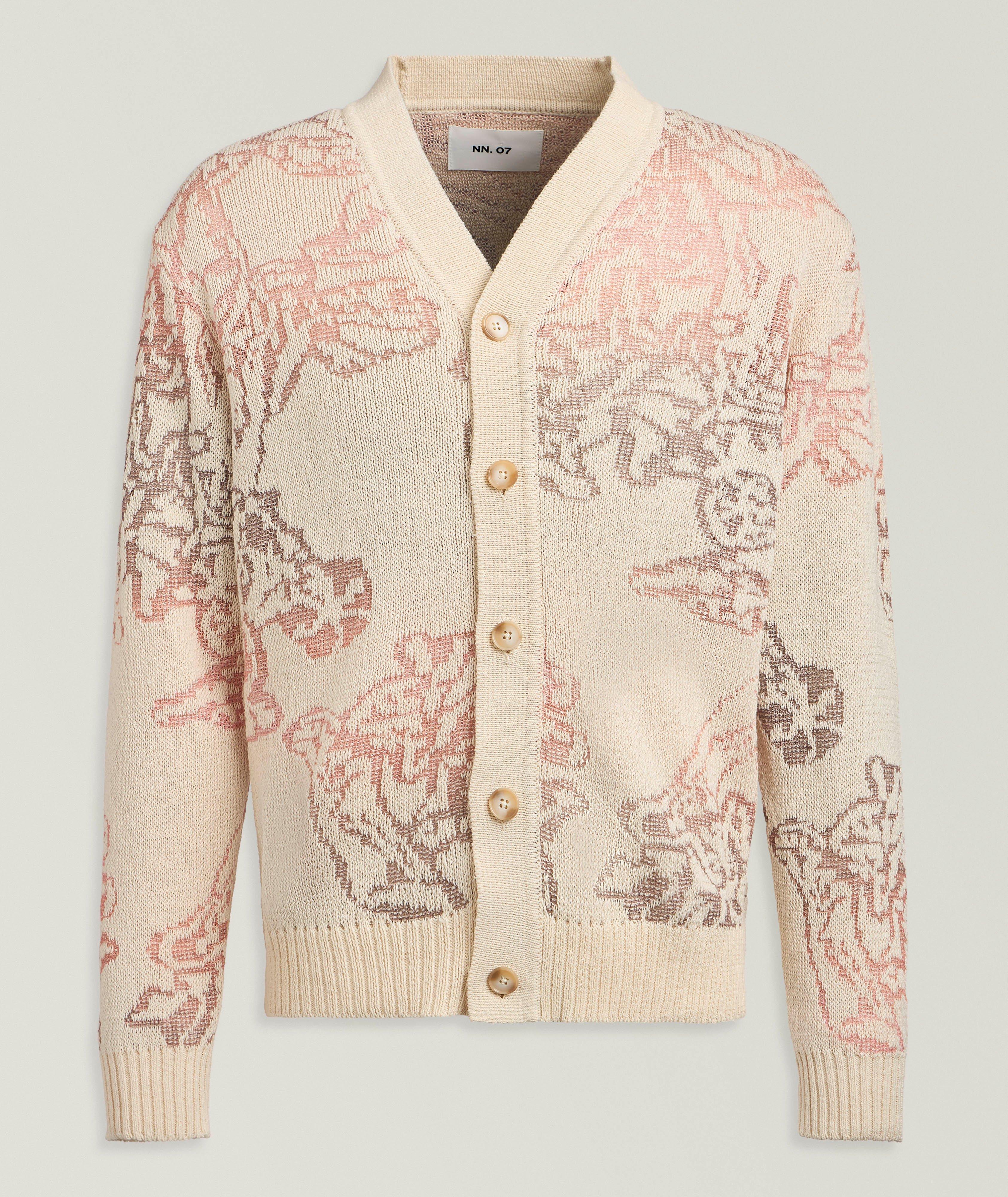 NN07 Viggo Jacquard Knitted Cardigan