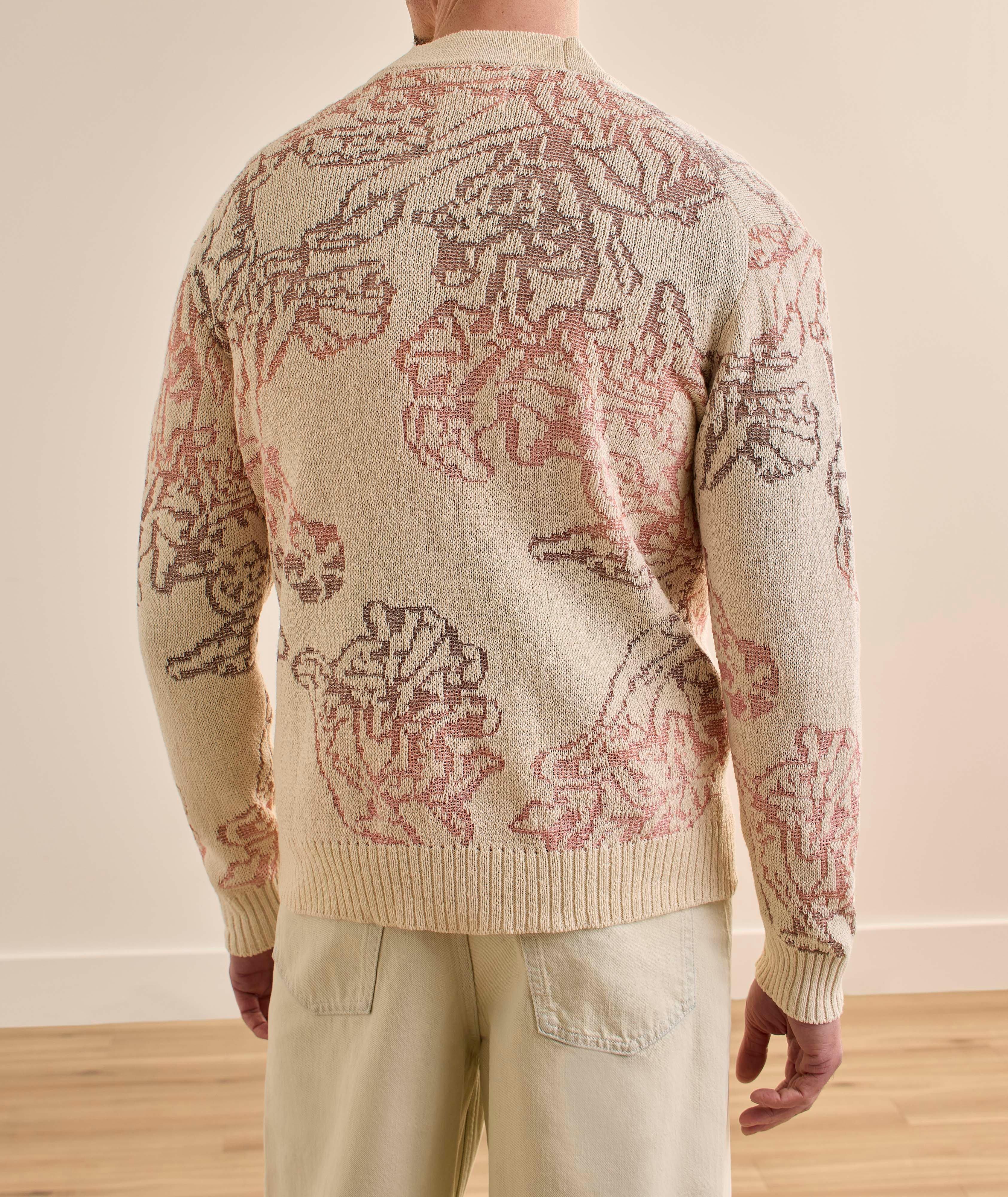 NN07 Viggo Jacquard Knitted Cardigan | Sweaters & Knits | Harry Rosen