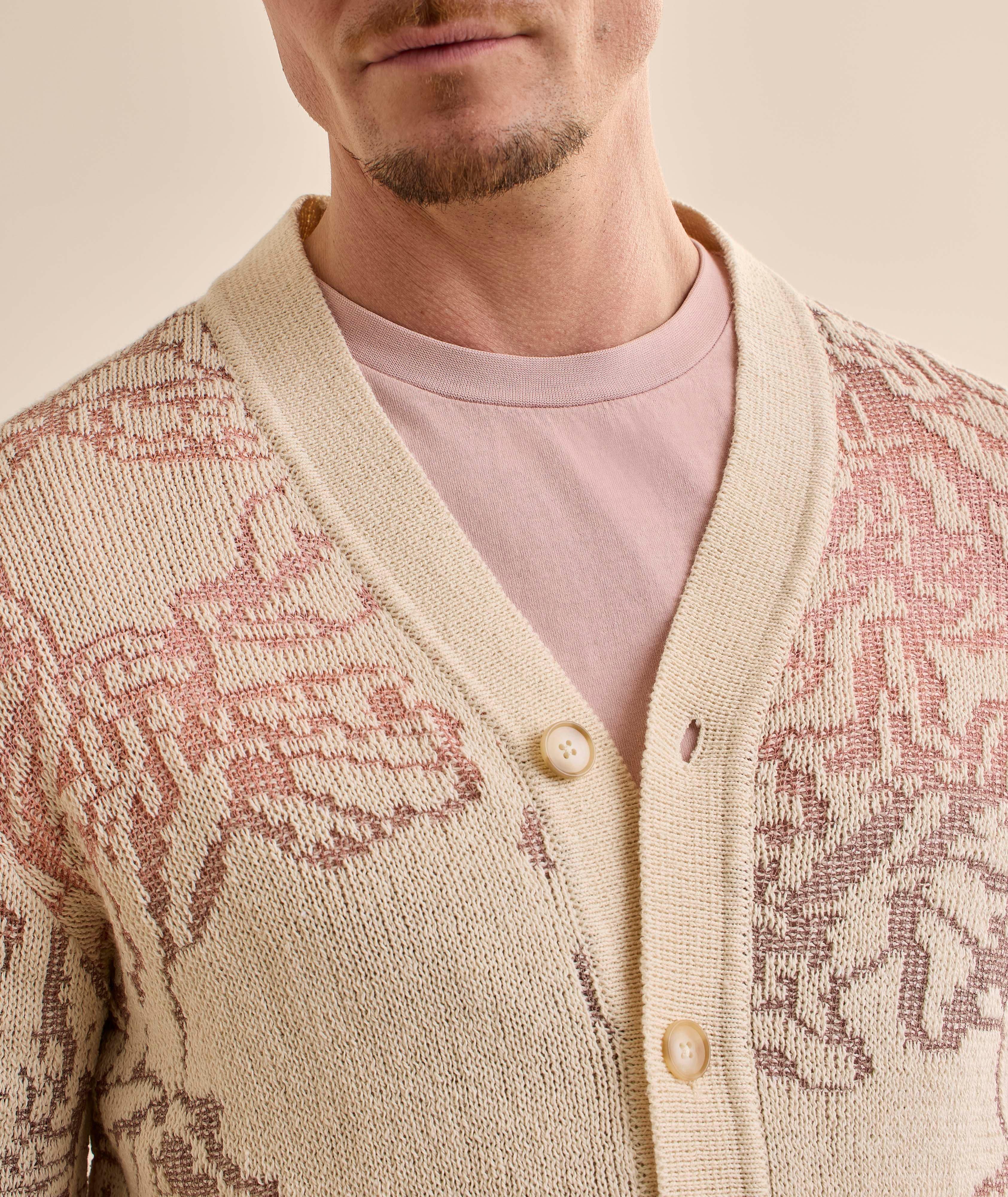 NN07 Viggo Jacquard Knitted Cardigan | Sweaters & Knits | Harry Rosen