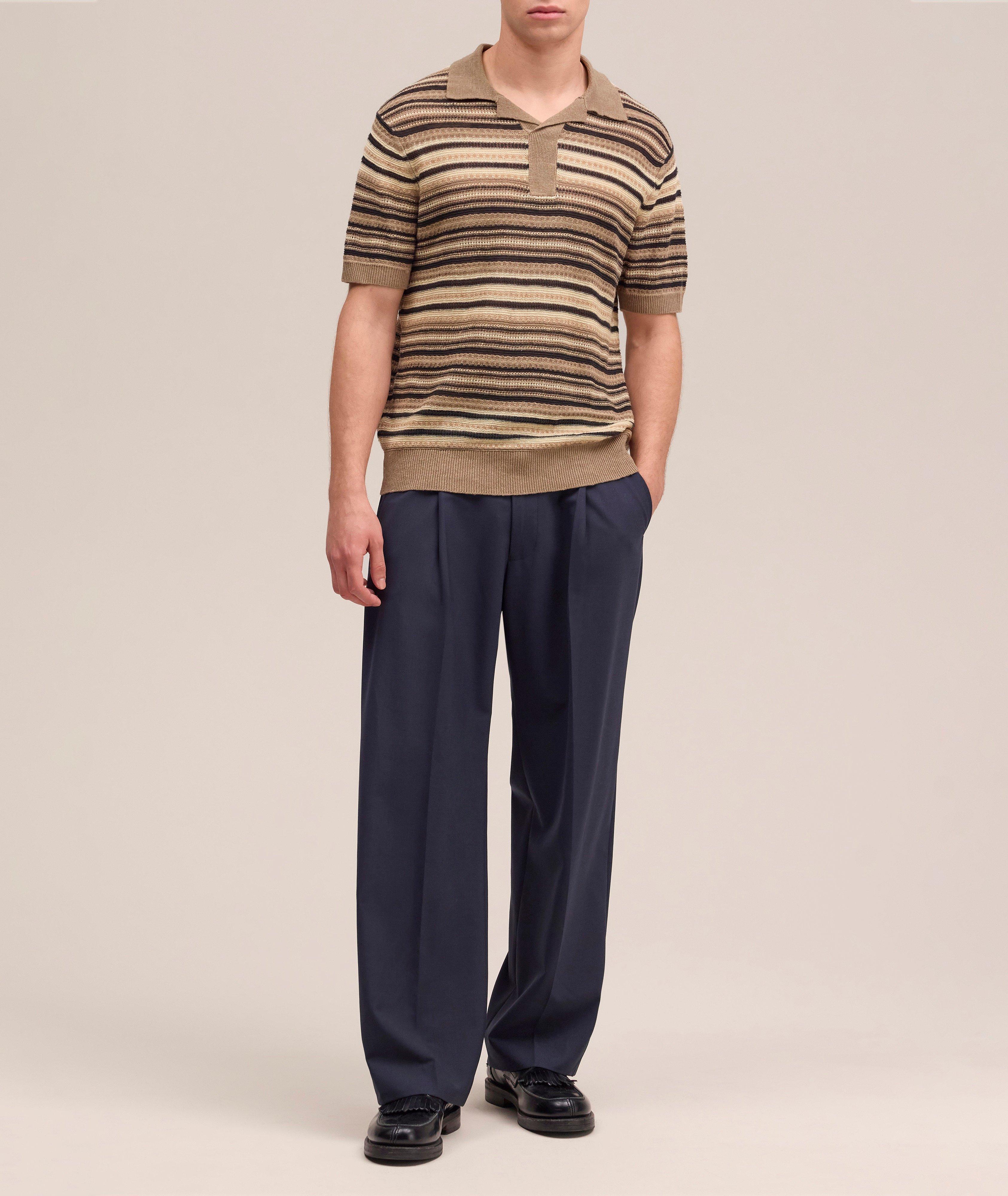 Noam Striped Johnny Collar Polo image 5