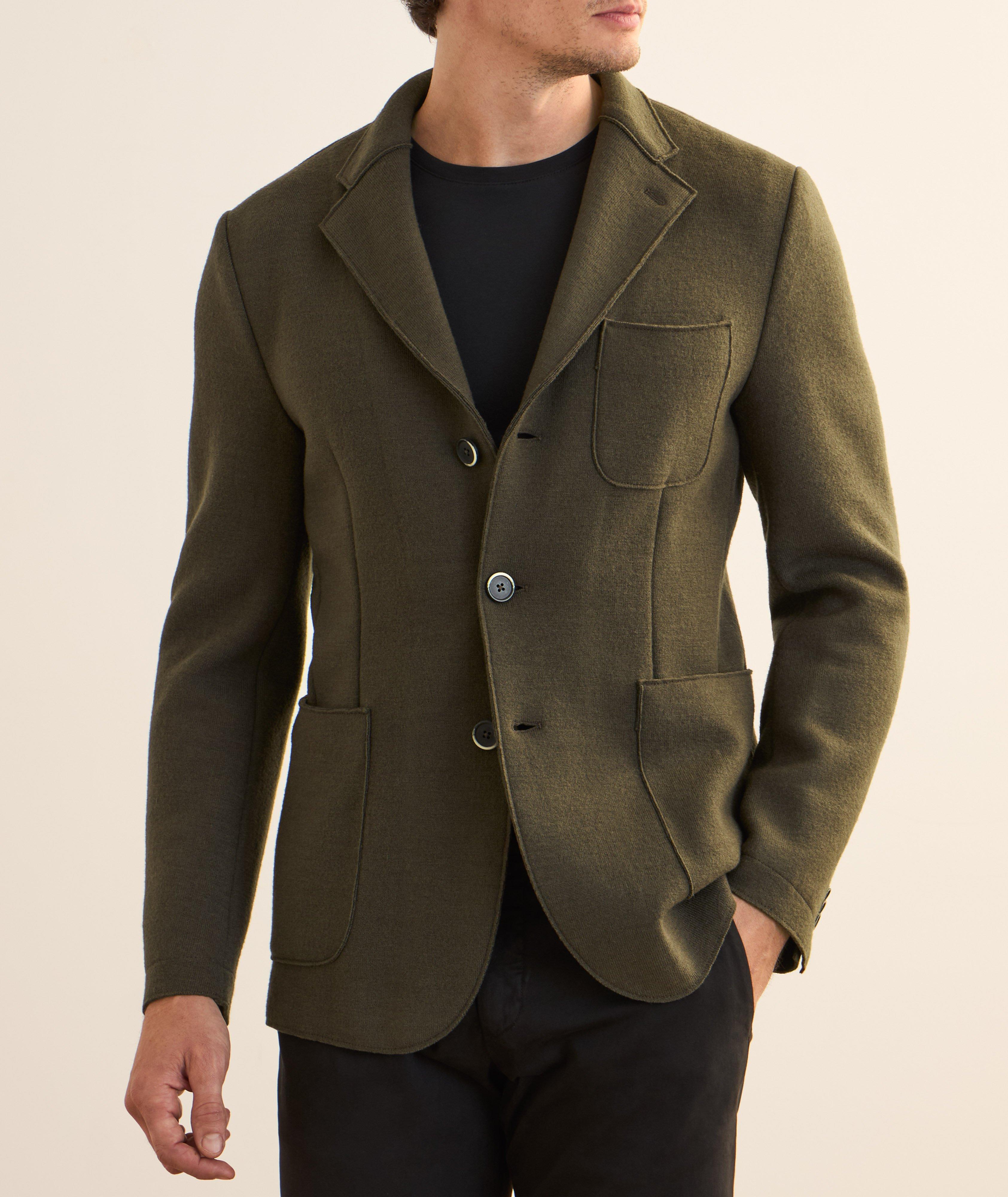 Veste sport en jersey de laine stretch image 1
