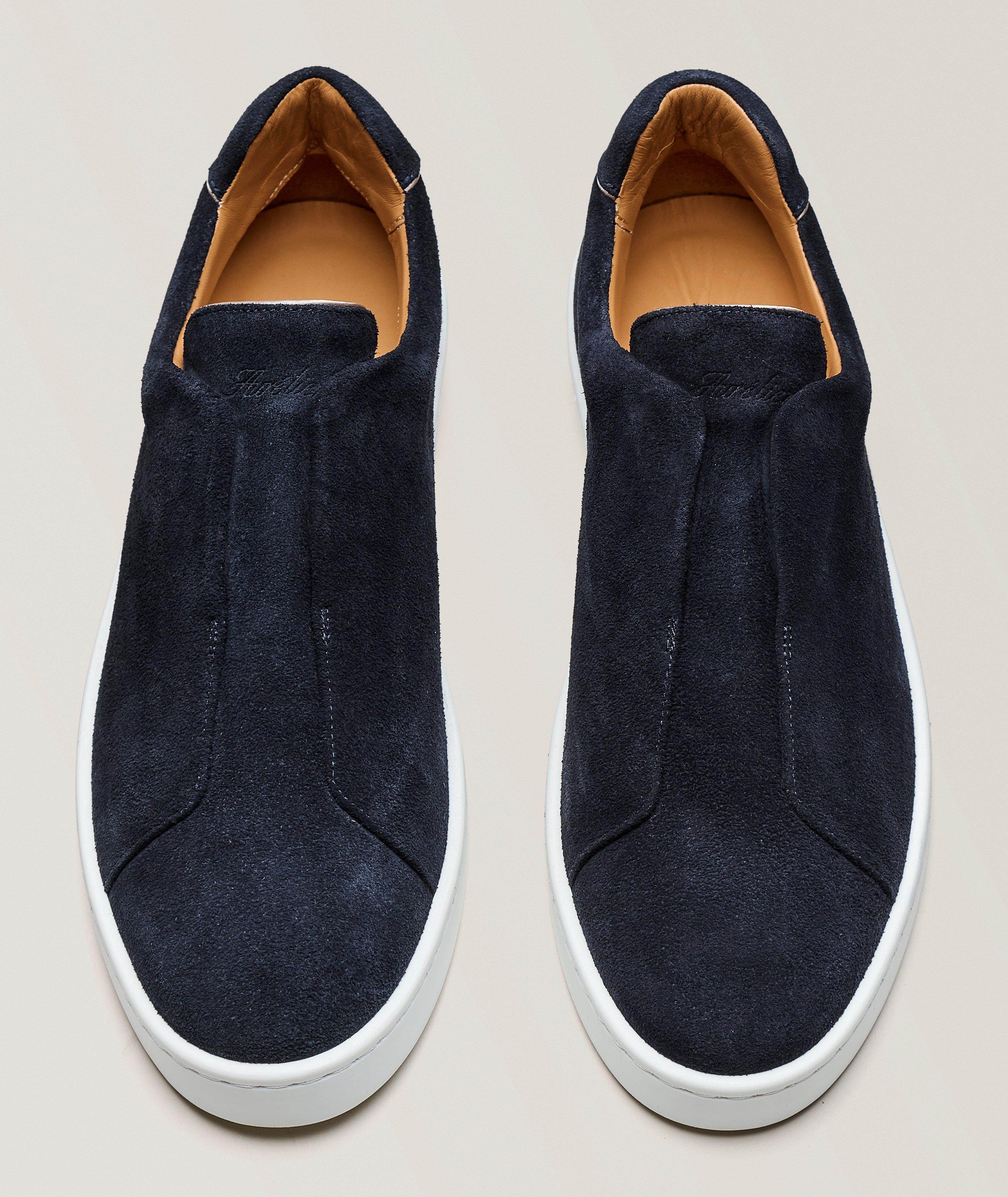 AUR NVY SUEDE LTHR AUR3 SNKR WHT SL image 1