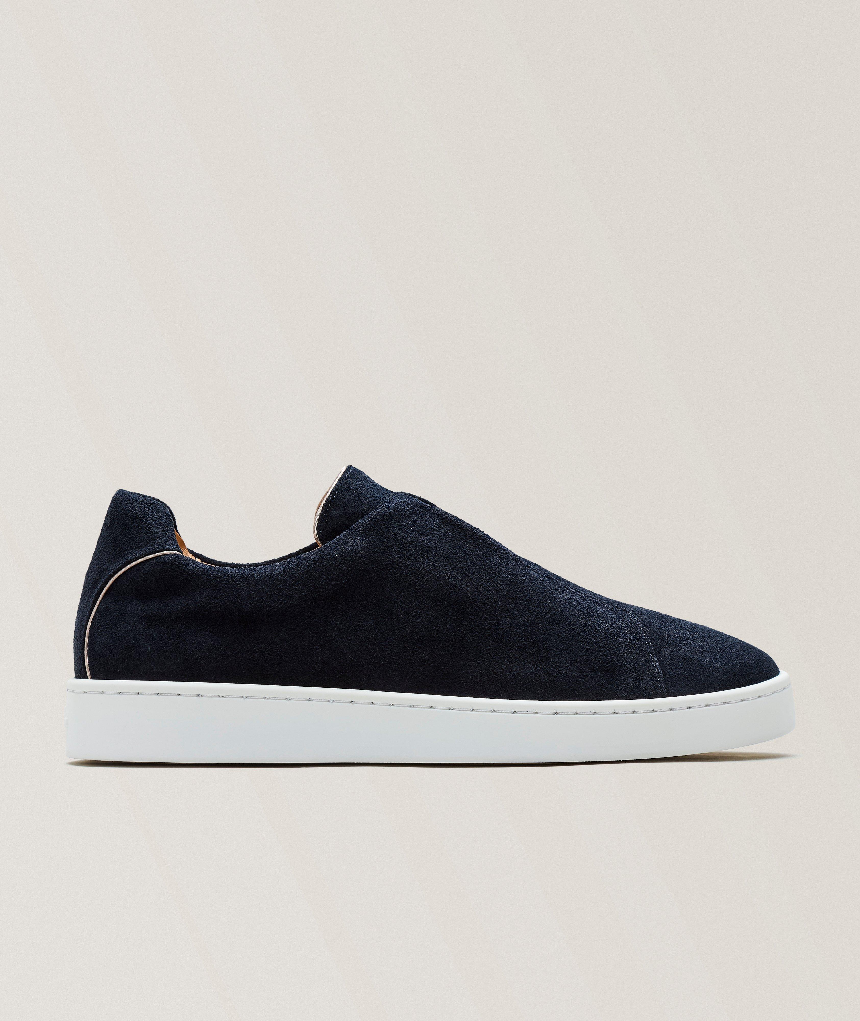 AUR NVY SUEDE LTHR AUR3 SNKR WHT SL image 0