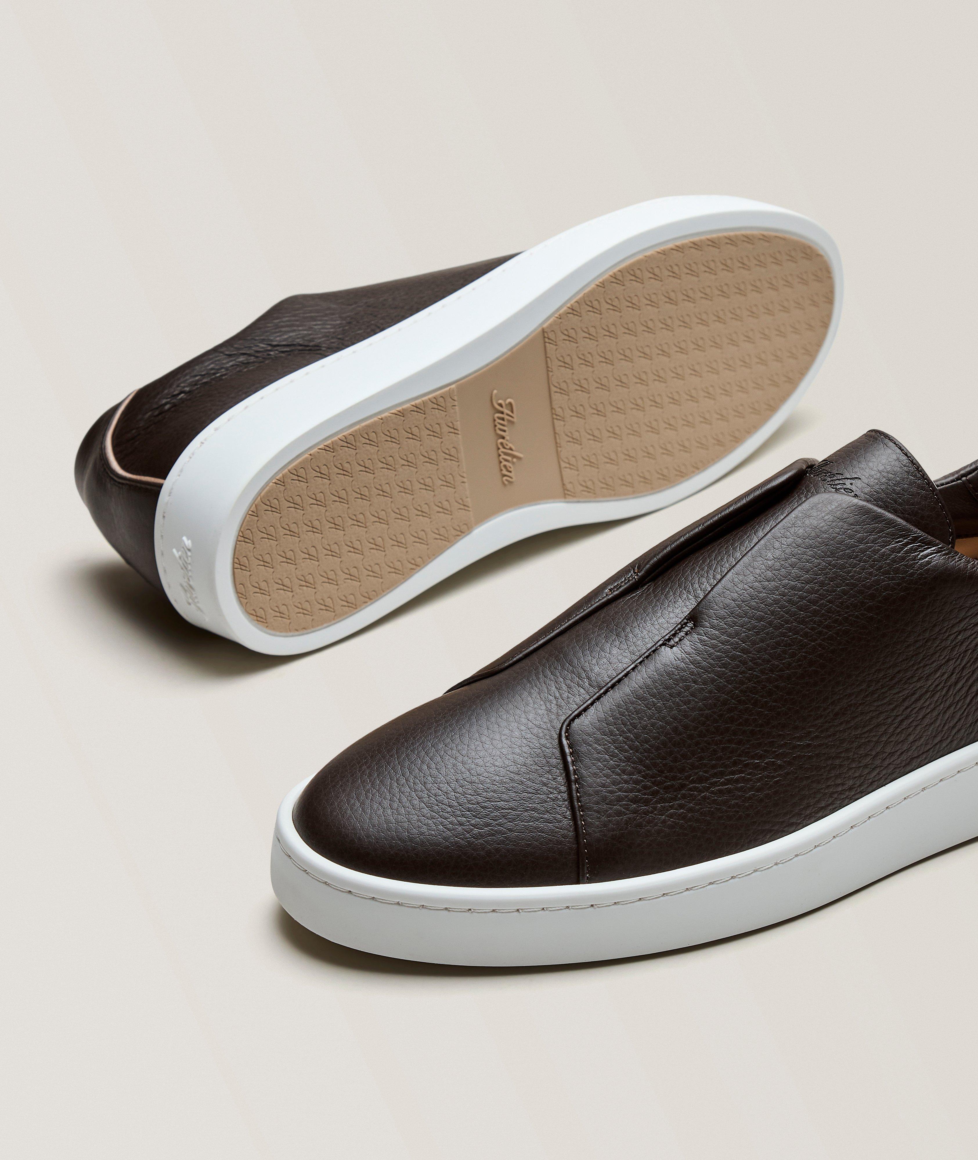 AUR BRN GRAIN LTHR AUR3 SNKR WHT SL image 3