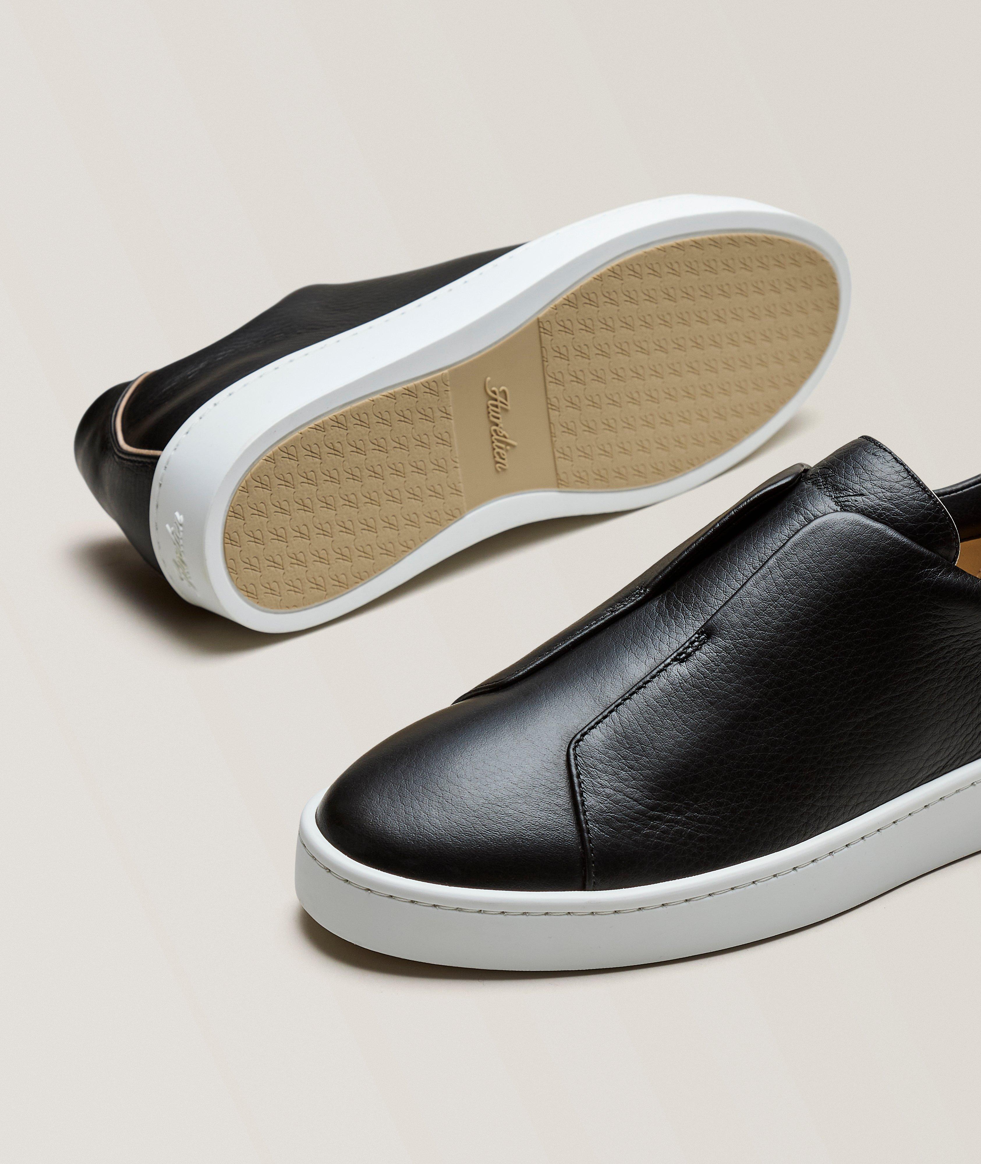 AUR BLK GRAIN LTHR AUR3 SNKR WHT SL image 3