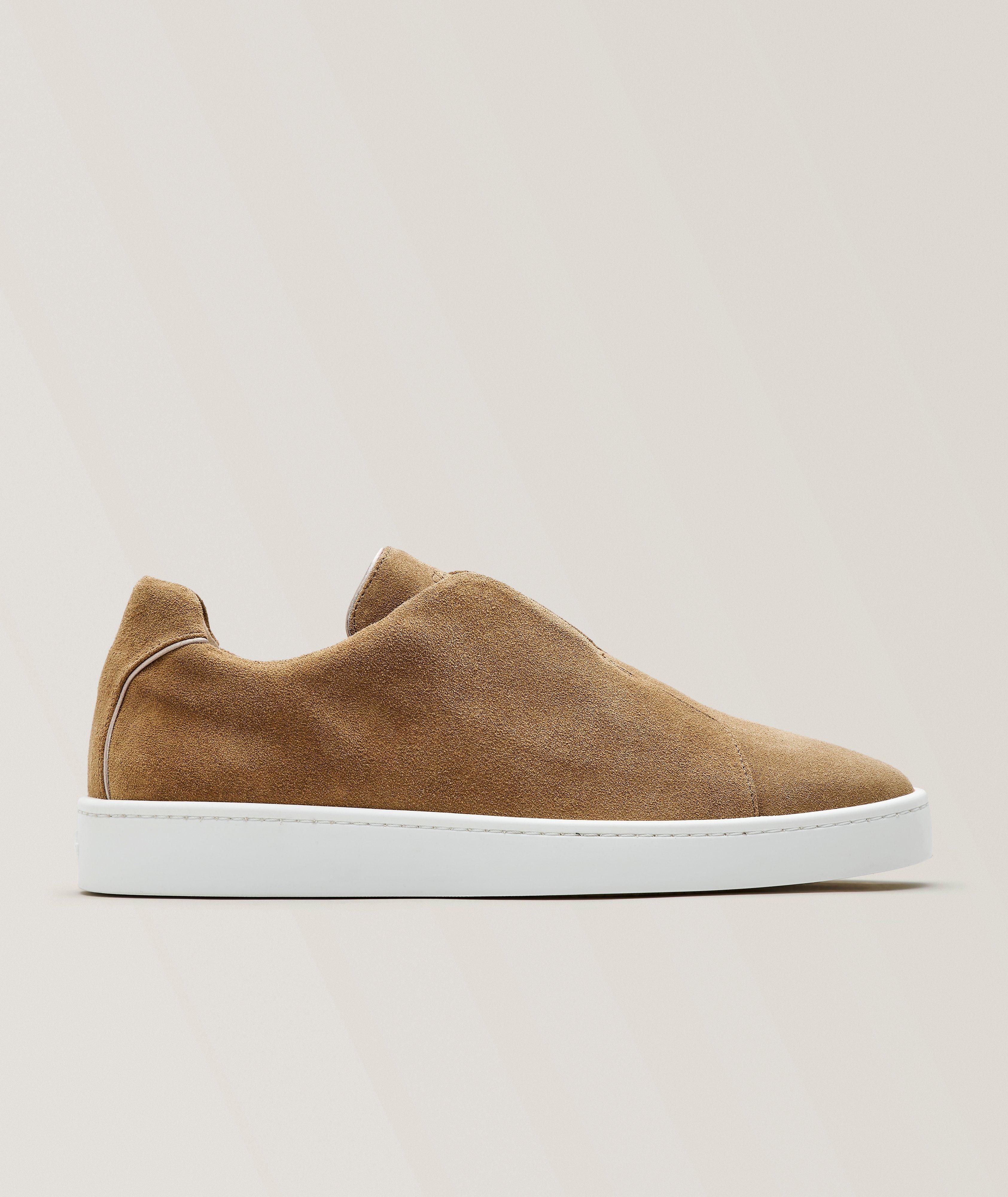 AUR BEIGE SUEDE LTHR AUR3 SNKR WHT SL image 0