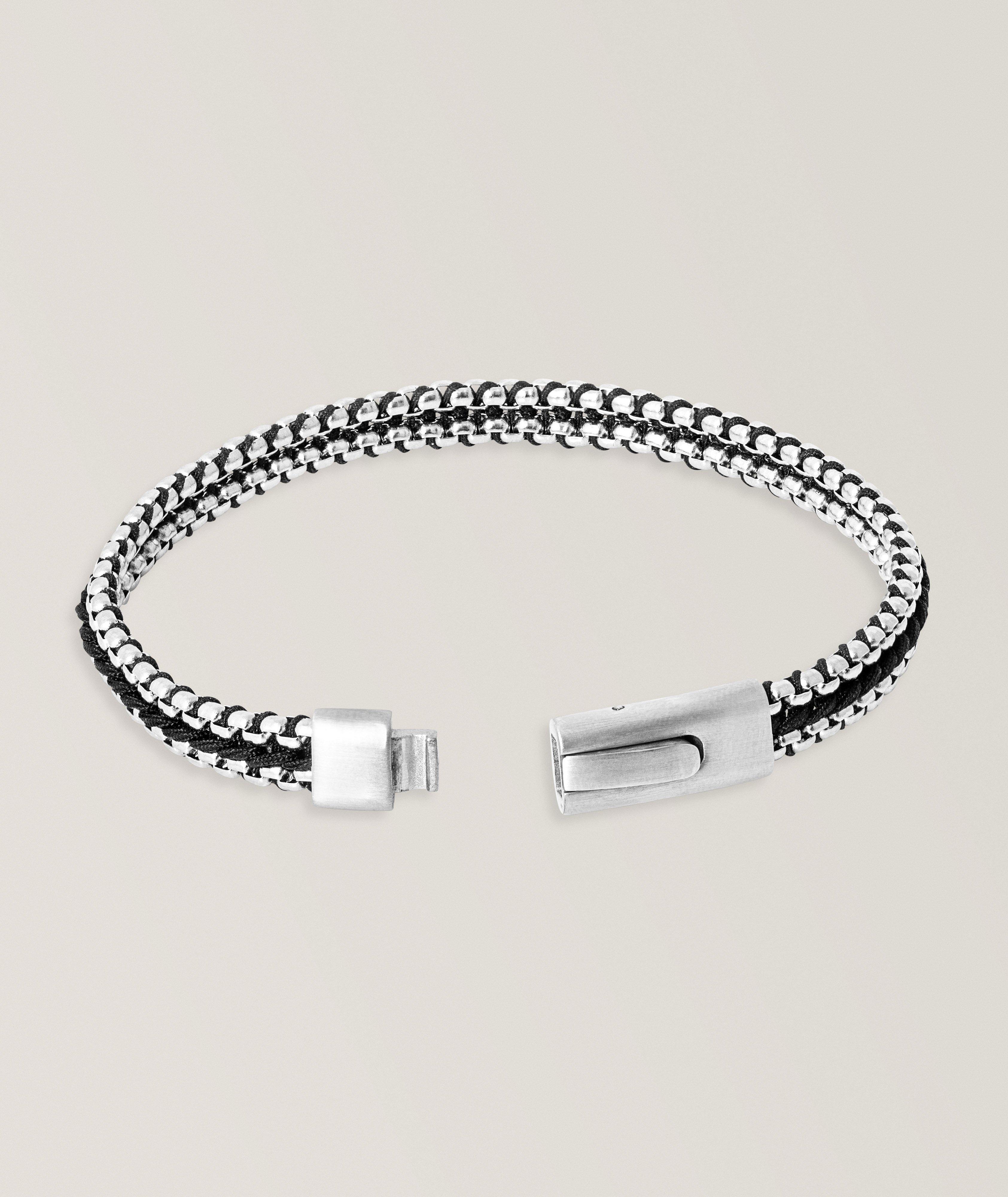 Stainless Steel Tris Button Bracelet image 2