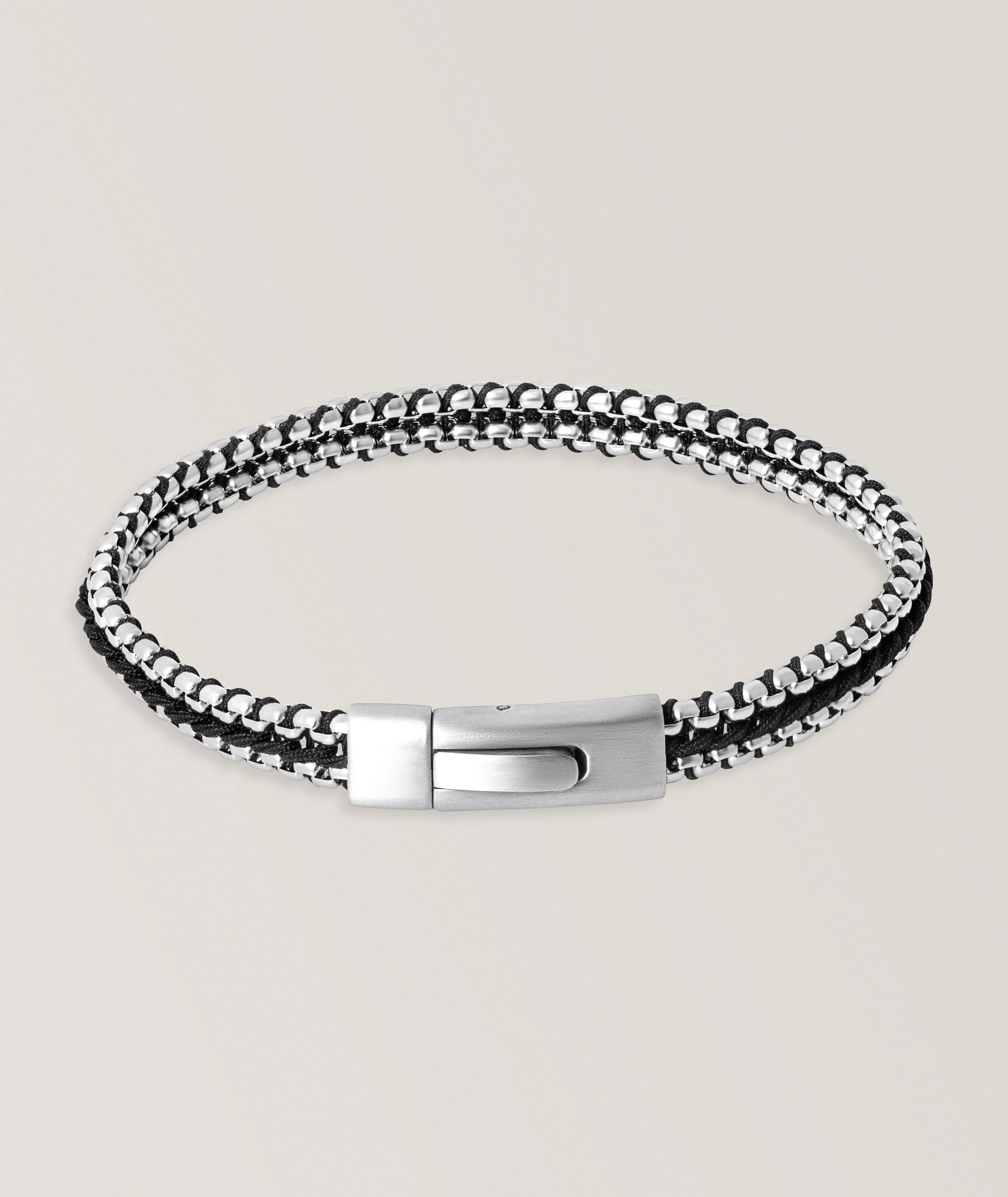 Stainless Steel Tris Button Bracelet image 0