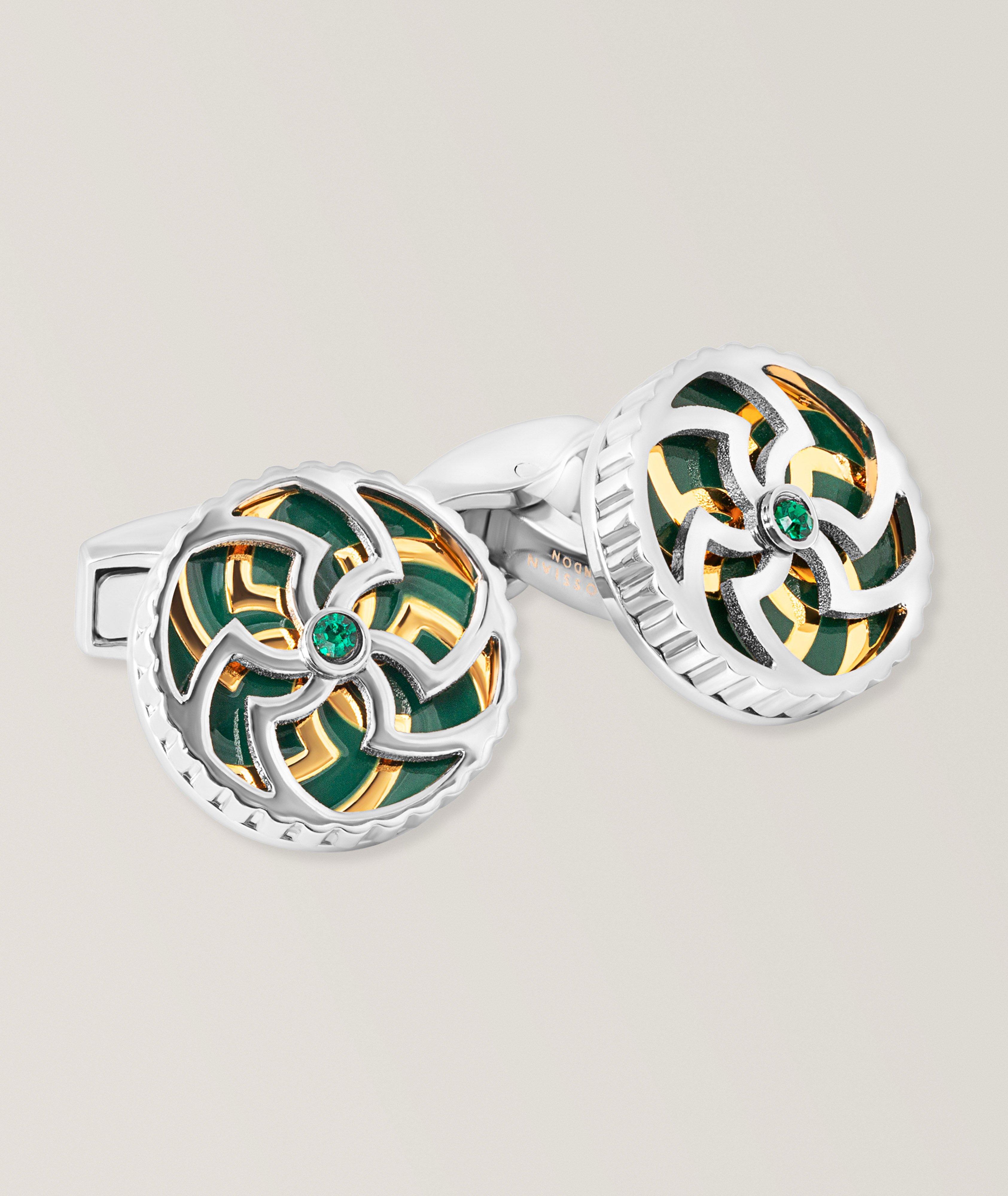 Boutons de manchette rotatifs Trinity  image 0