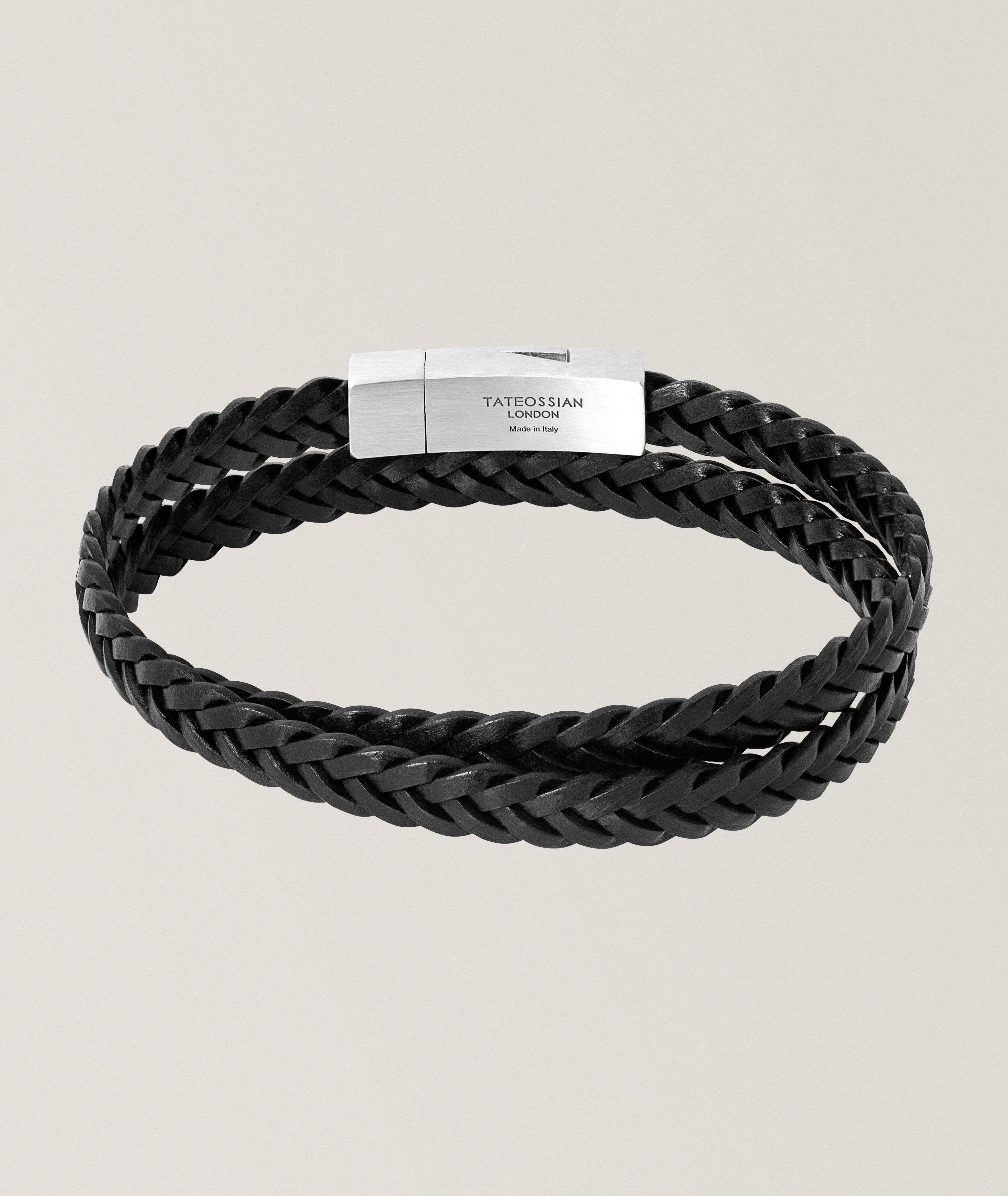 Flush of Aces Double Wrap Leather Bracelet image 1