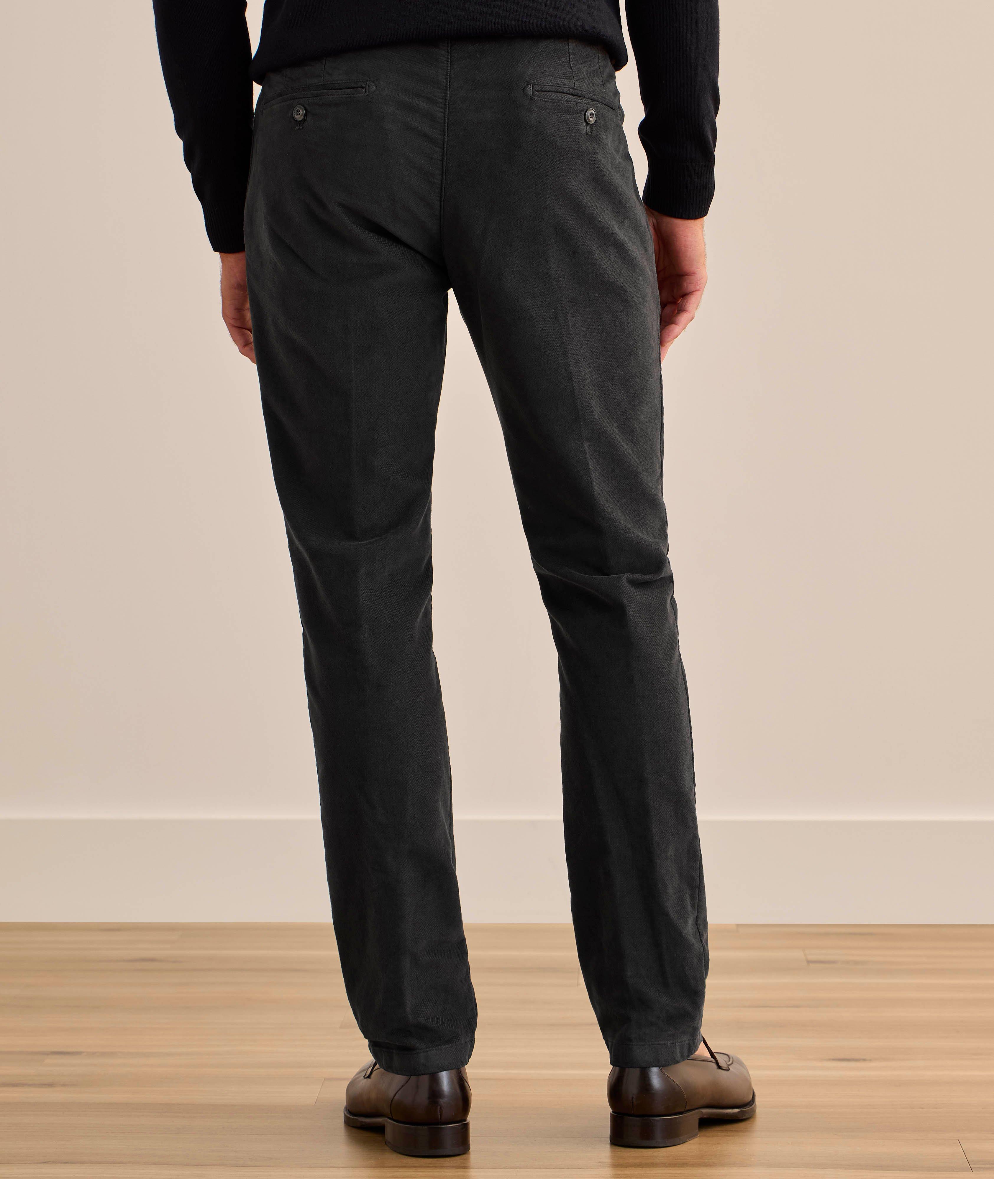 Pantalon slim en coton brossé extensible image 2