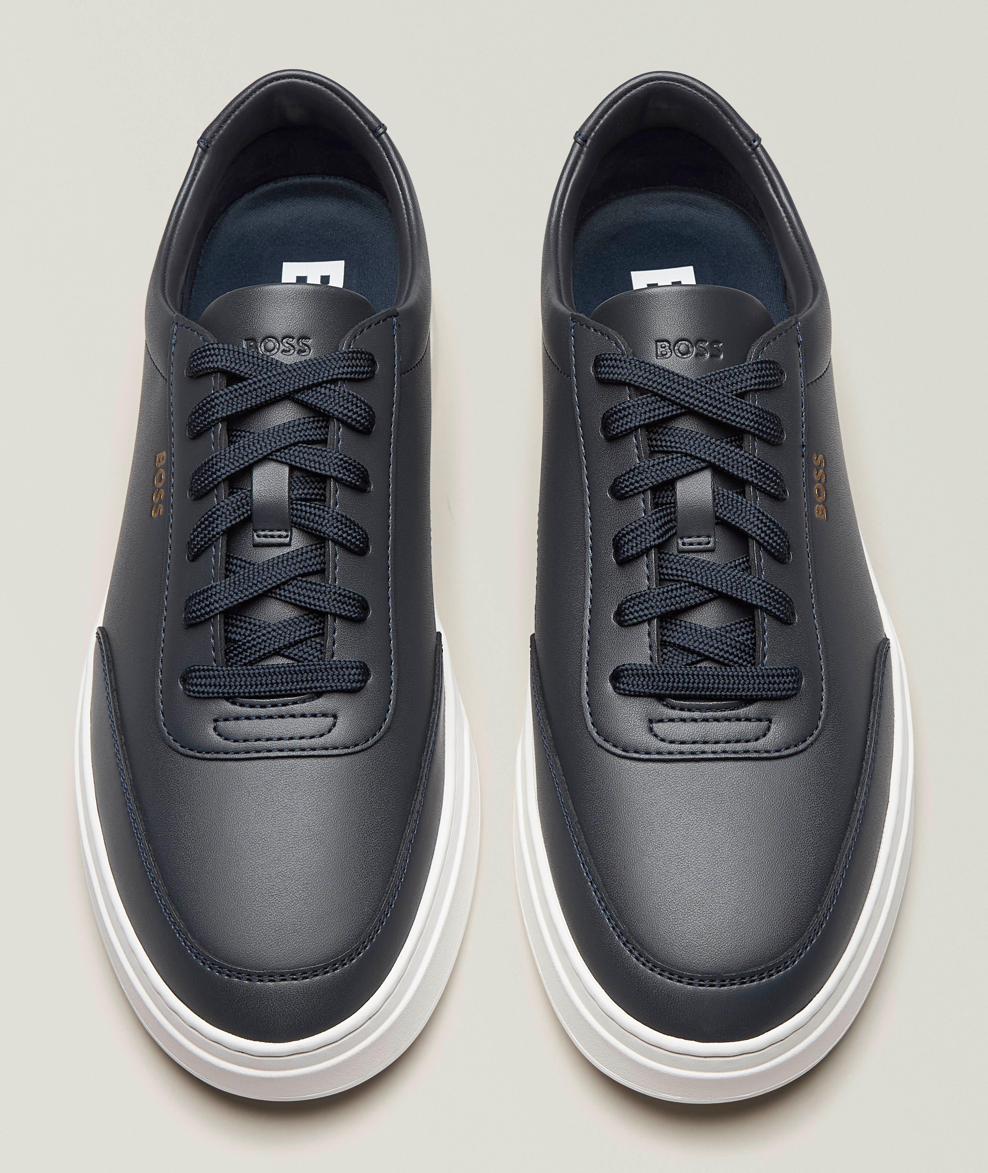 Kieran Leather Tennis Sneakers image 1