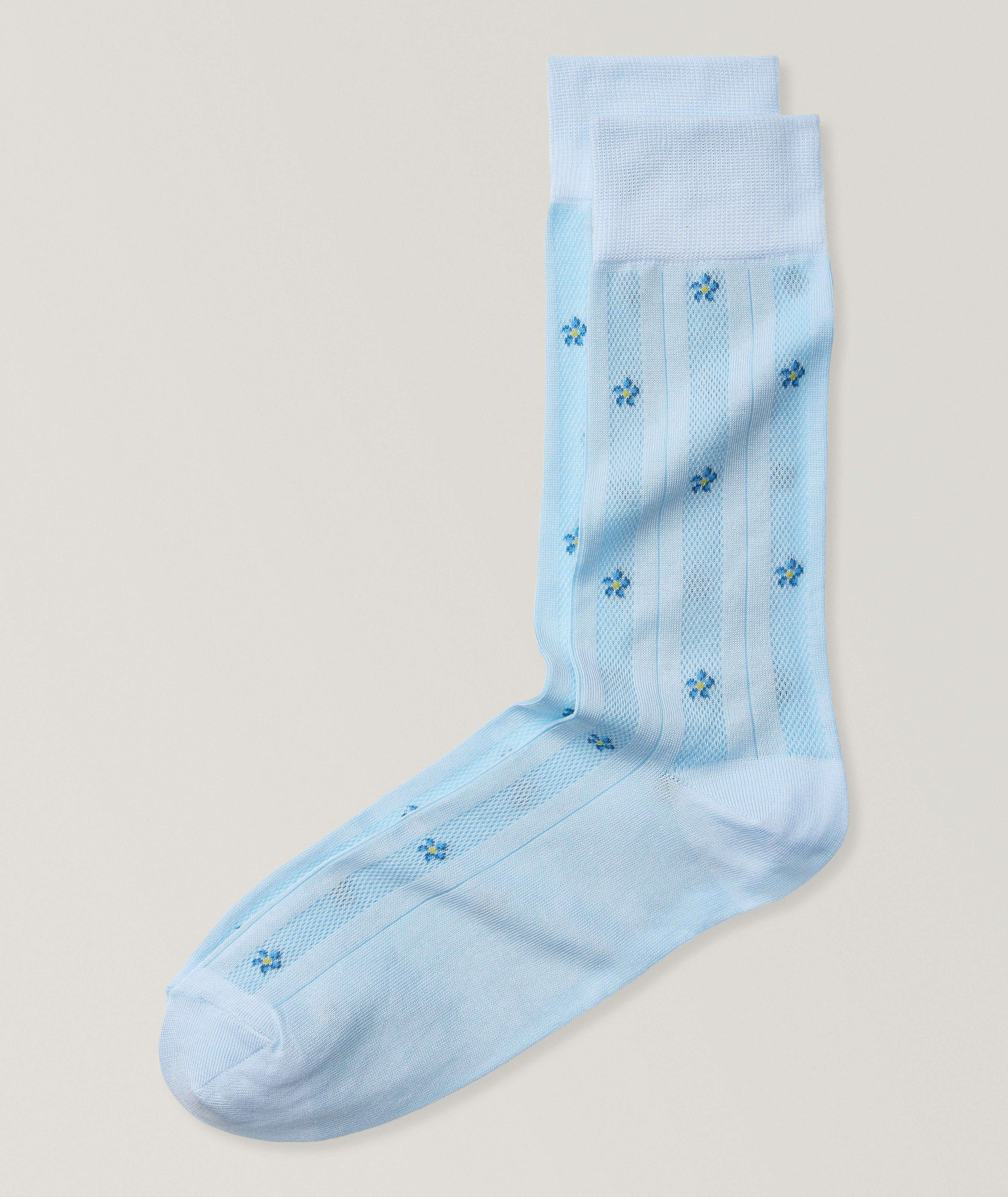 Alto Flower Stretch-Cotton Socks