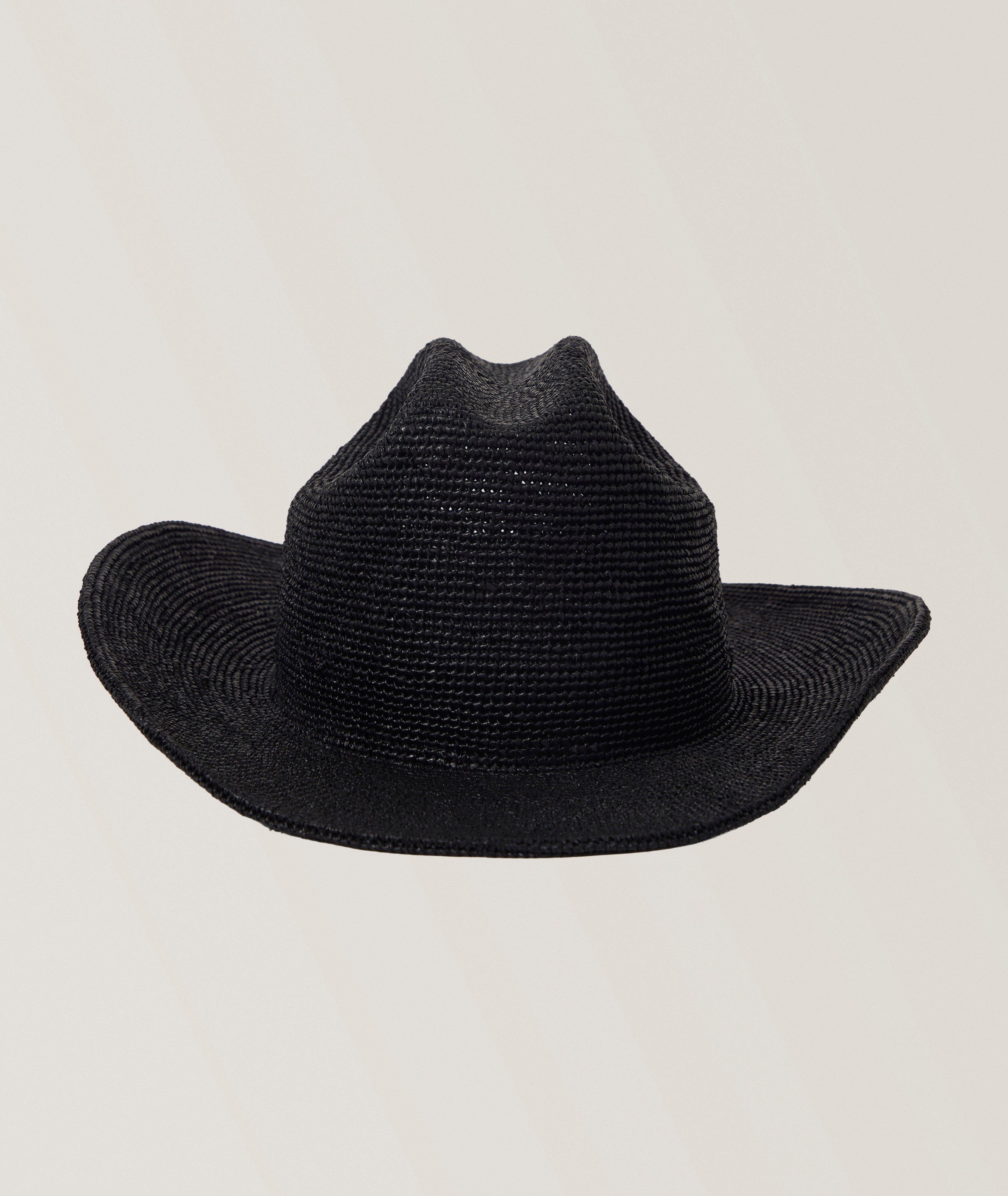 Brixton Black Straw Fedora Coastal Cowgirl Sun Hat OS Brixton Straw Hats for Men & Women | Casual & Formal Sun Fedoras main image 2