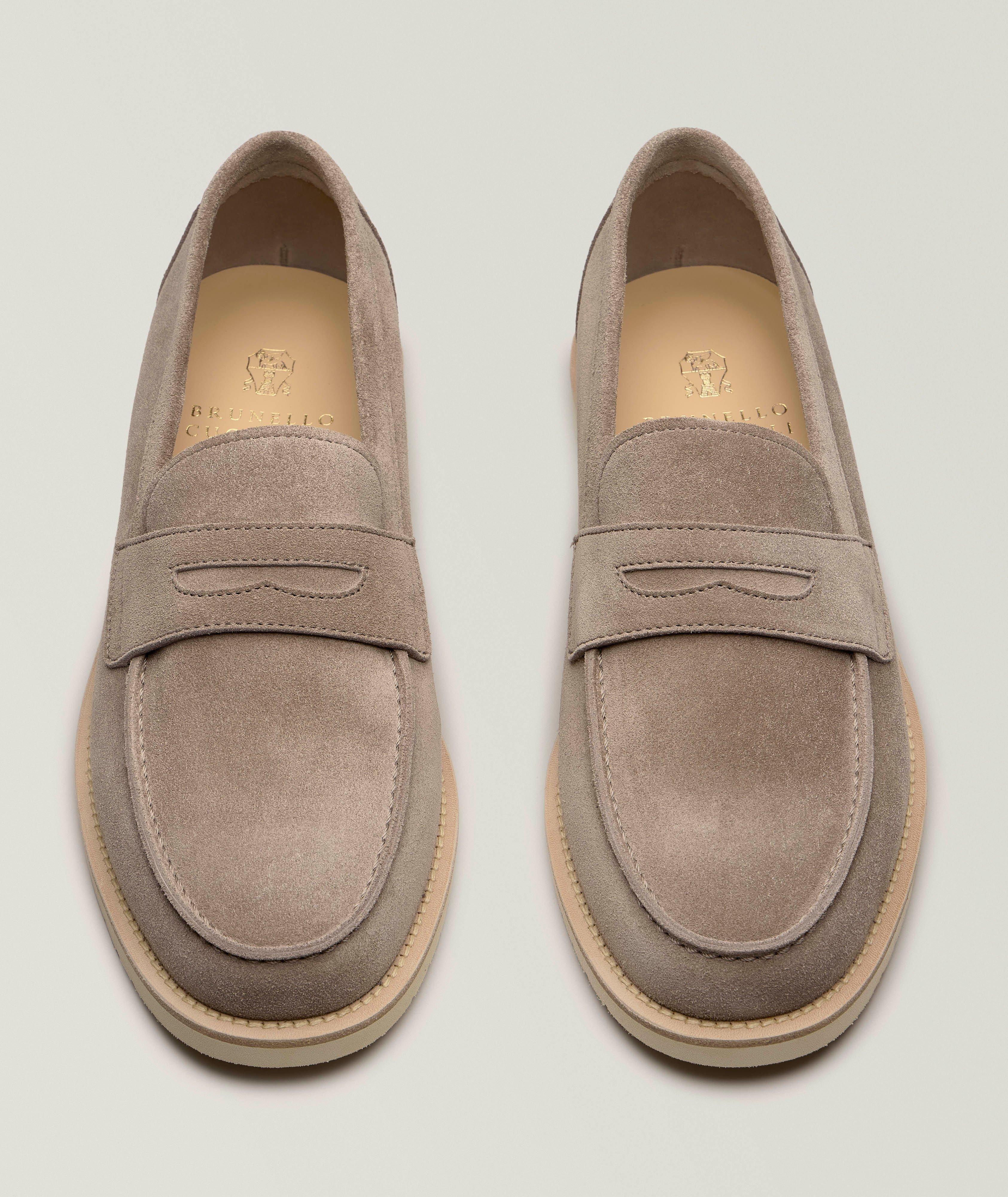 Suede Penny Loafers image 1