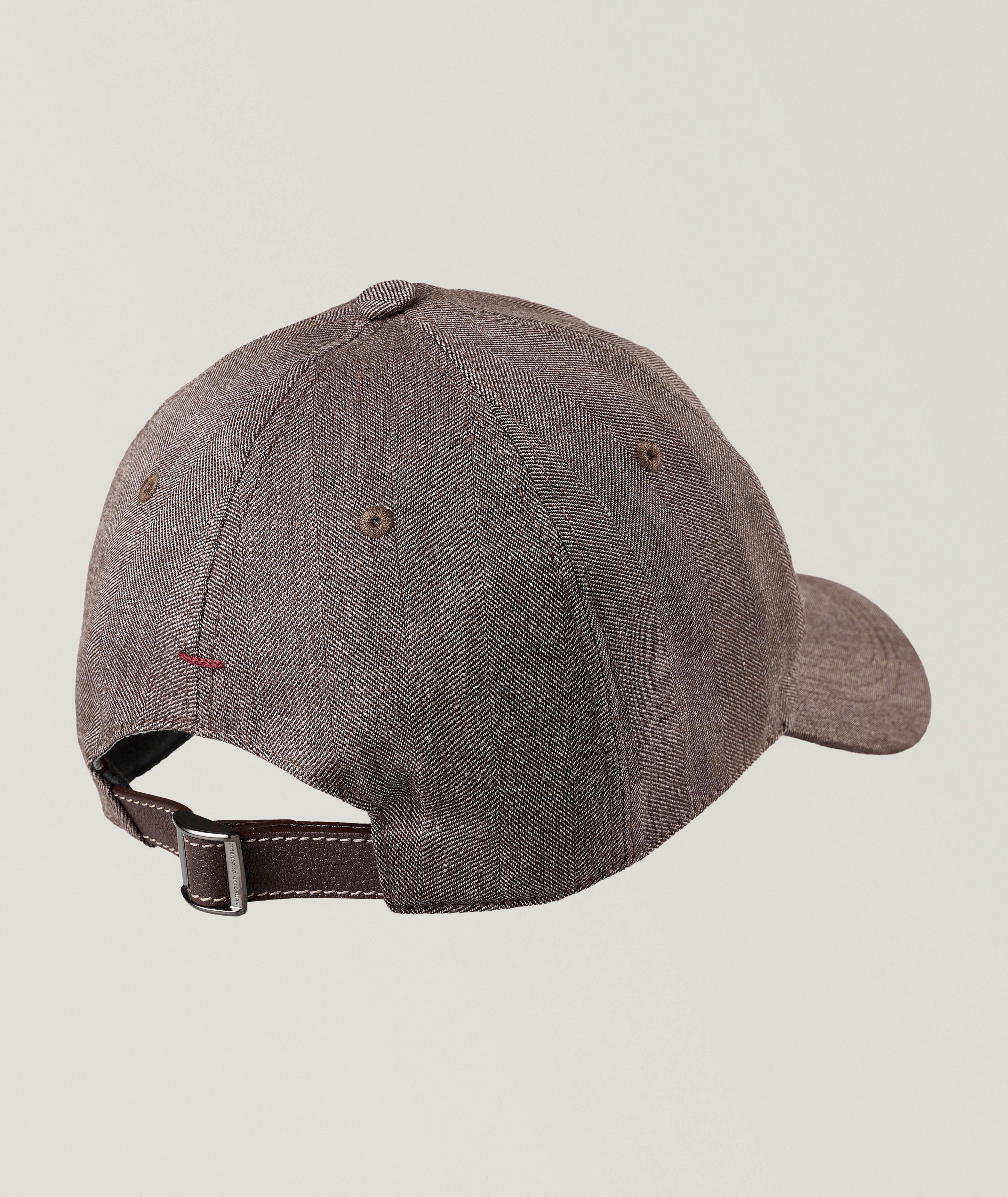 Logo Script Linen-Wool Baseball Cap image 1