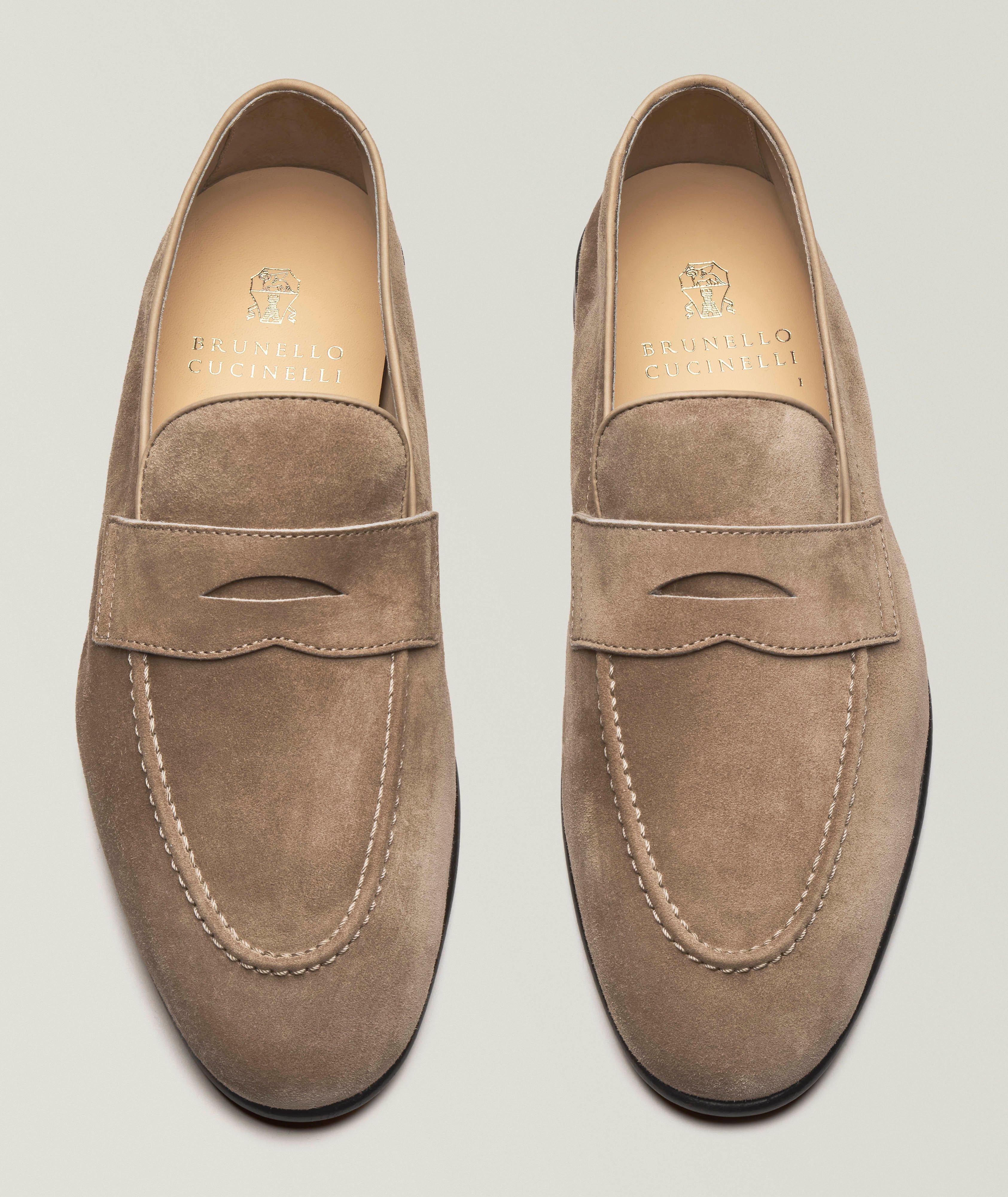 Suede Unlined Penny Loafers image 1