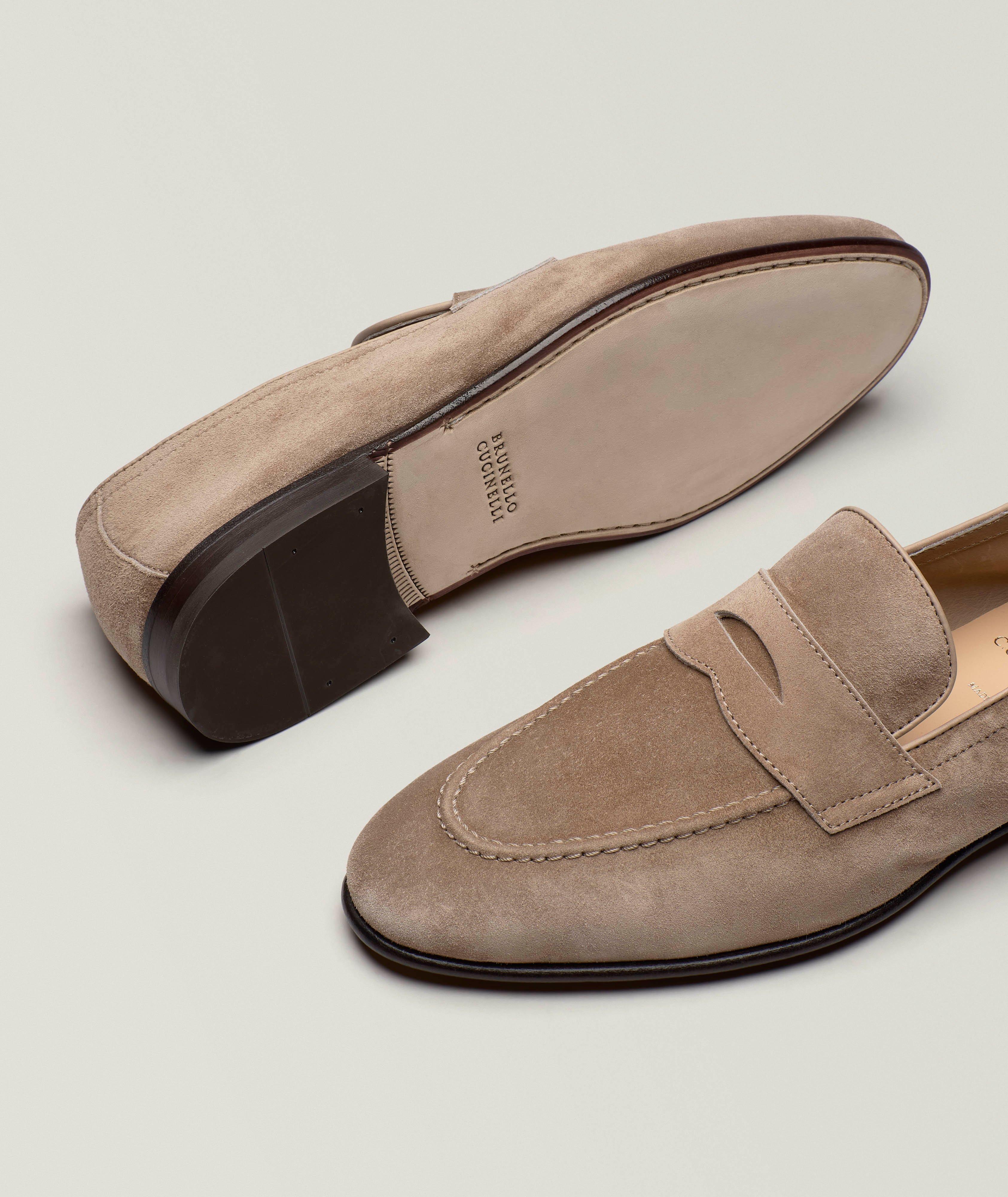 Suede Unlined Penny Loafers image 3