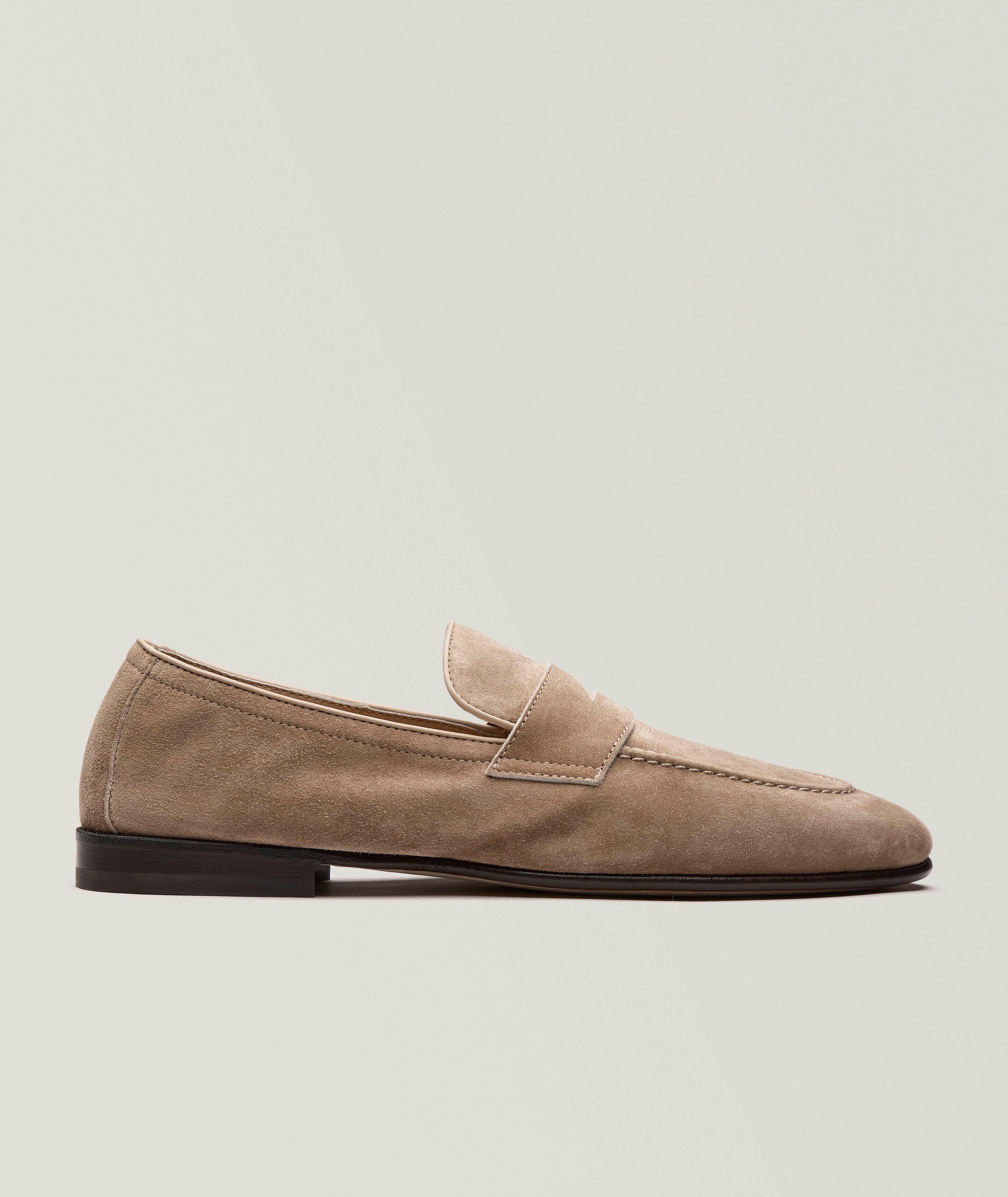 Suede Unlined Penny Loafers image 0