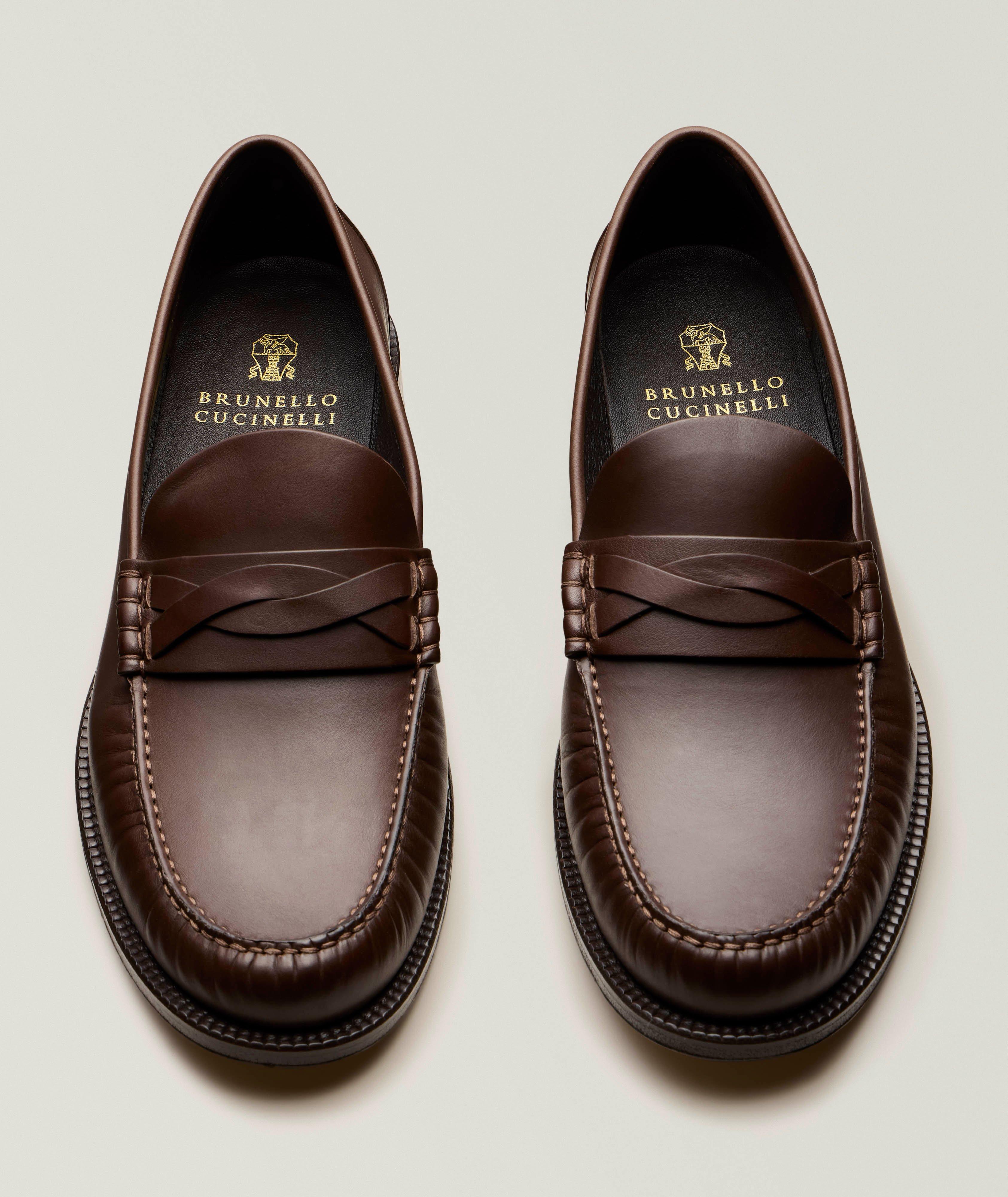 Leather Penny Loafers image 1