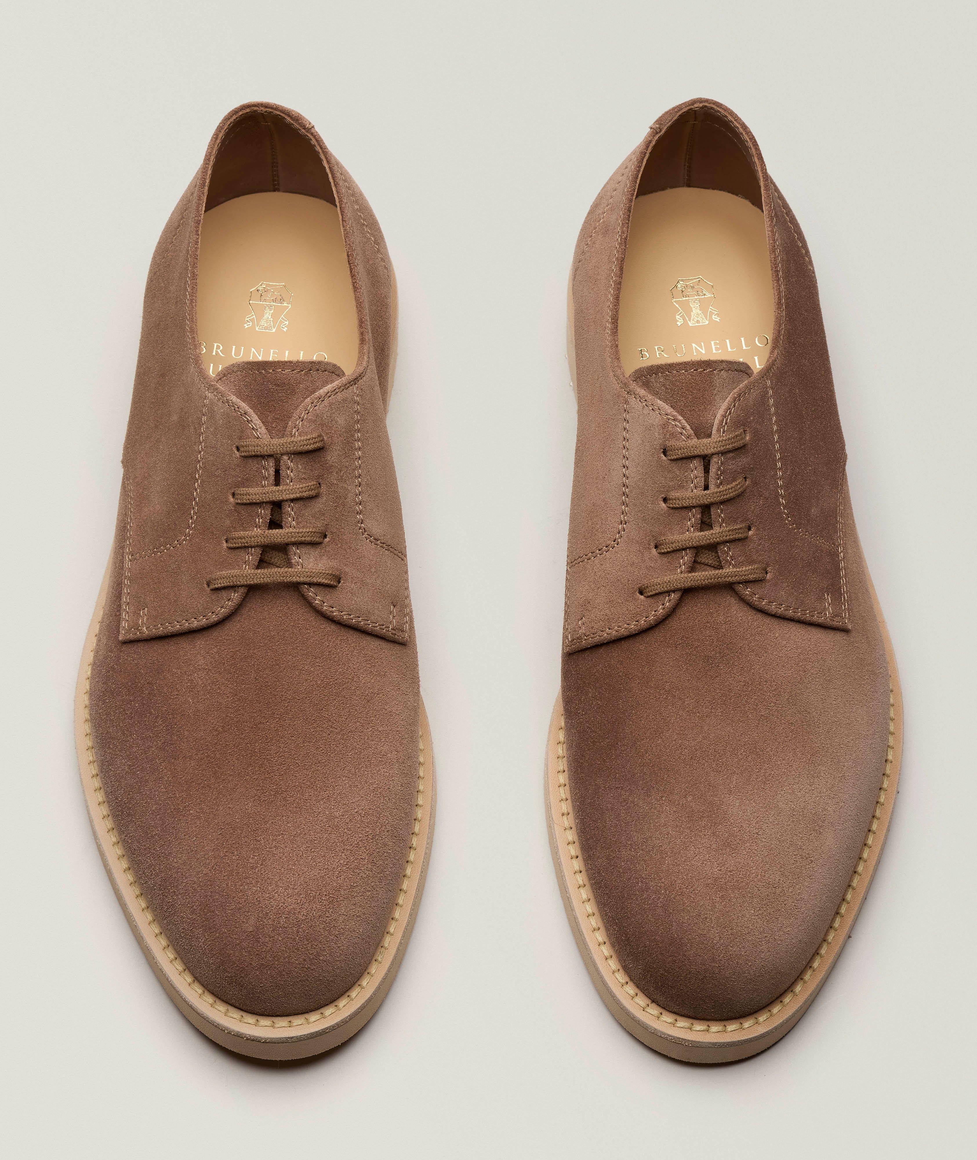 Derbies à lacets en suède image 1