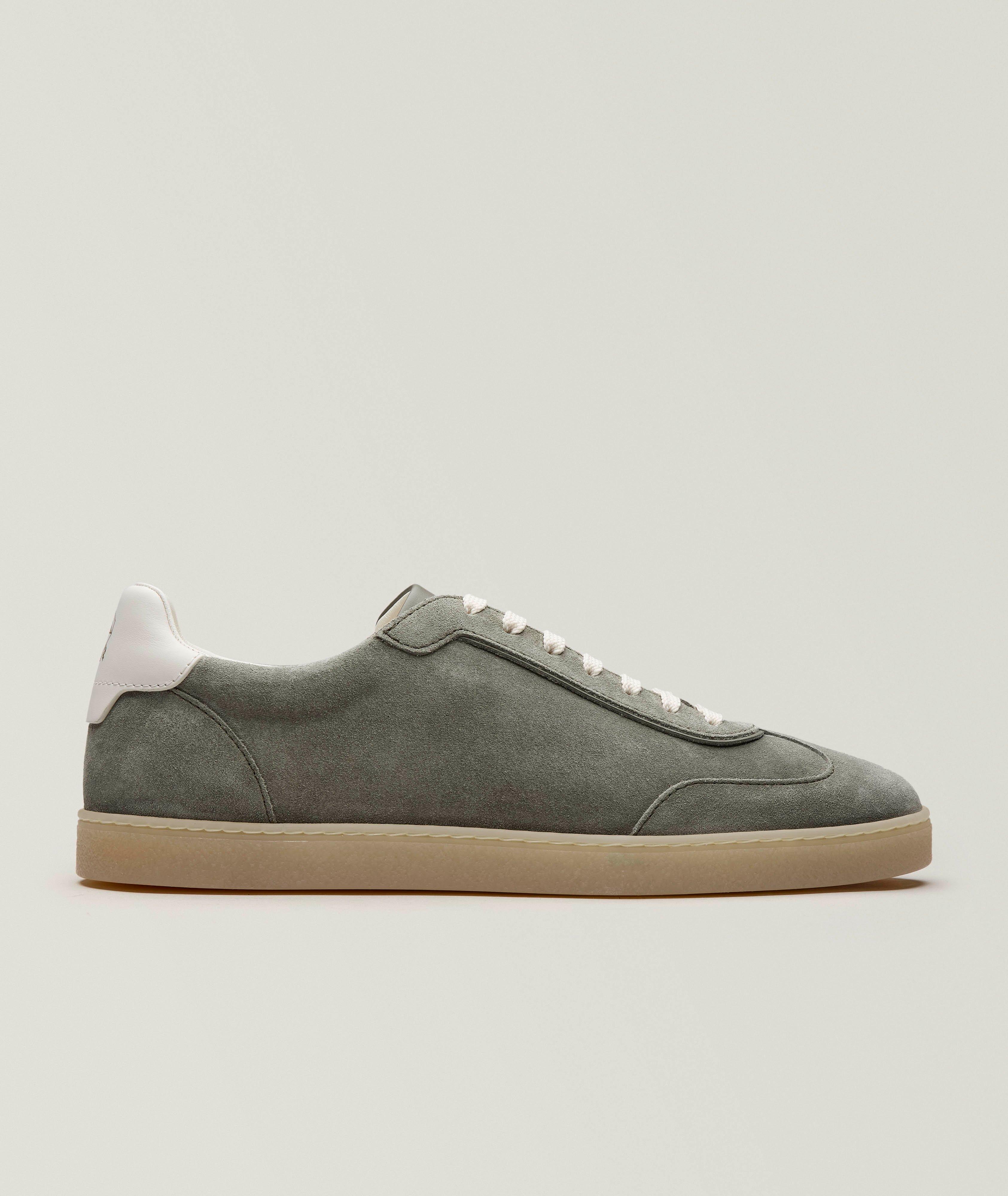 Washed Suede Sneakers image 0