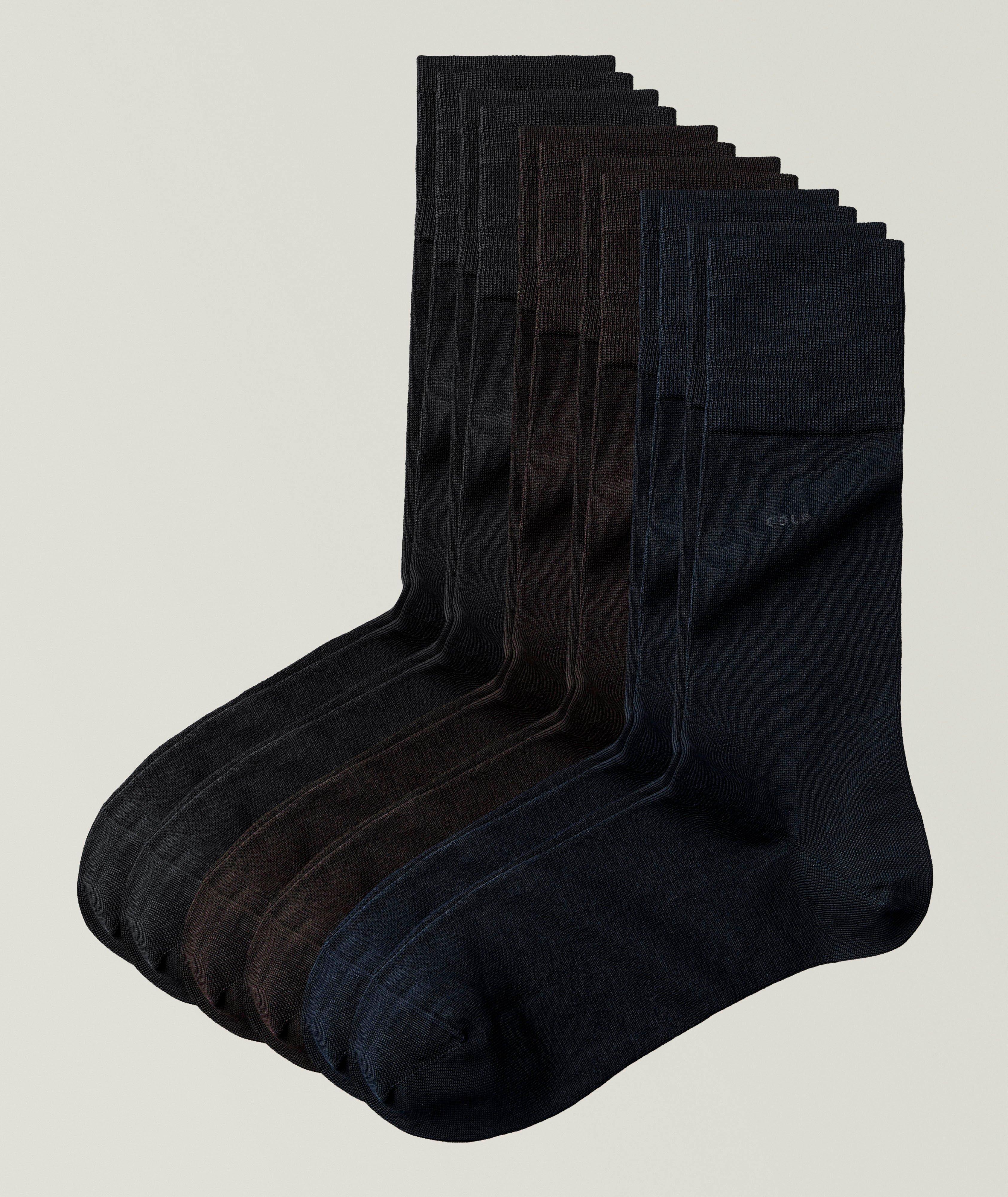 Six-Pack Mid-Length Mercerized Socks  image 0