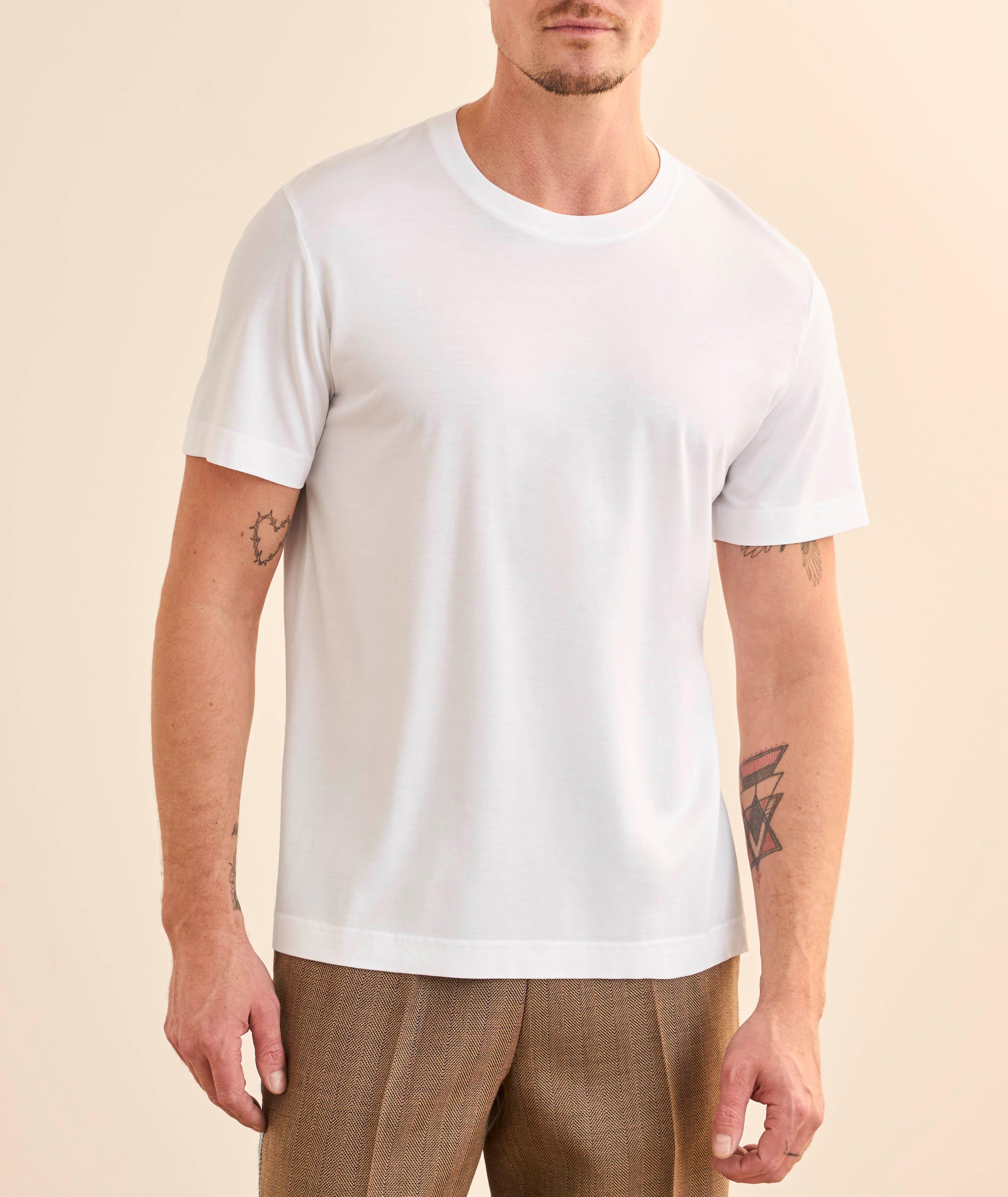 Lyocell-Cotton Crewneck T-Shirt image 1