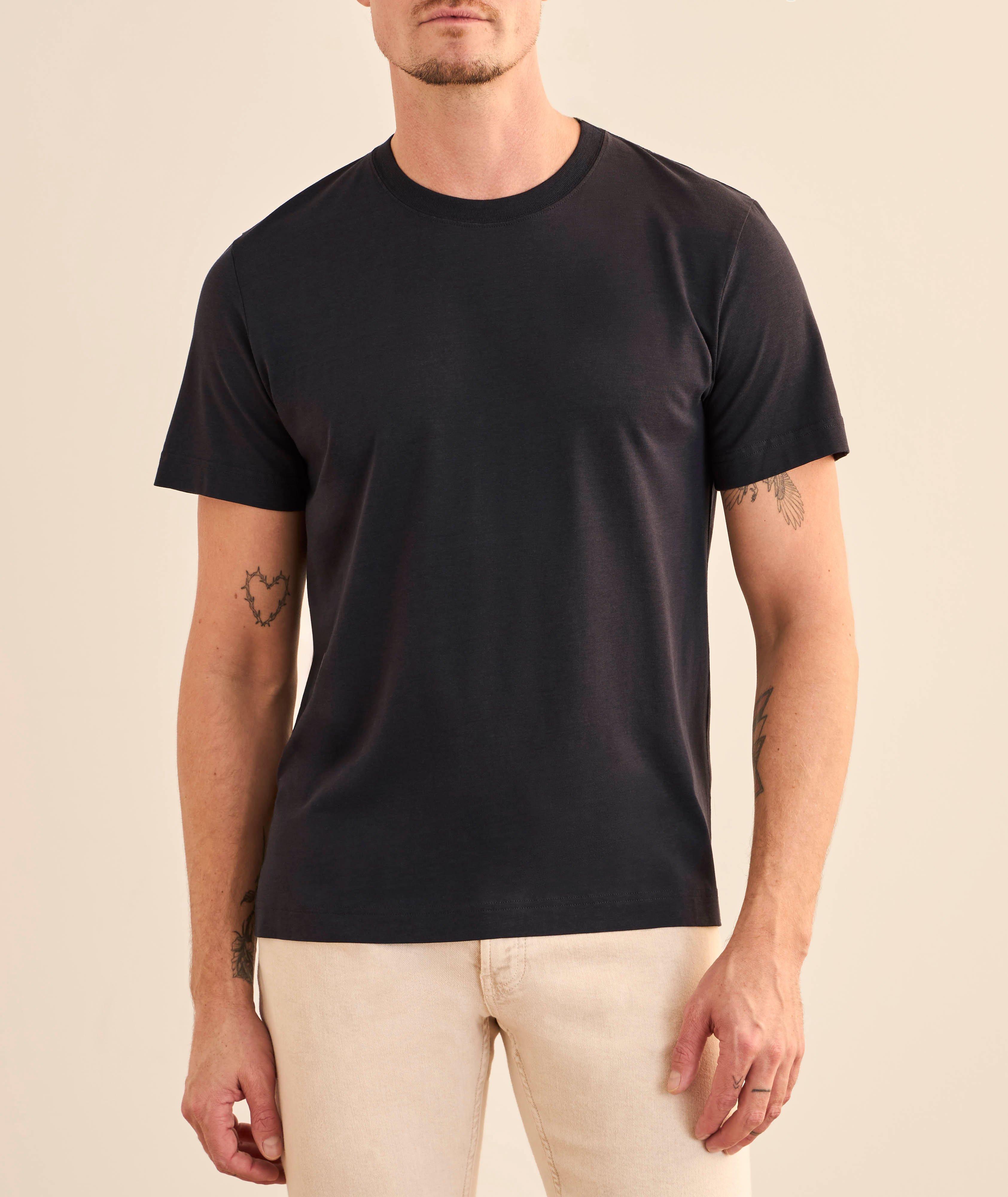 Lyocell-Cotton Crewneck T-Shirt image 1