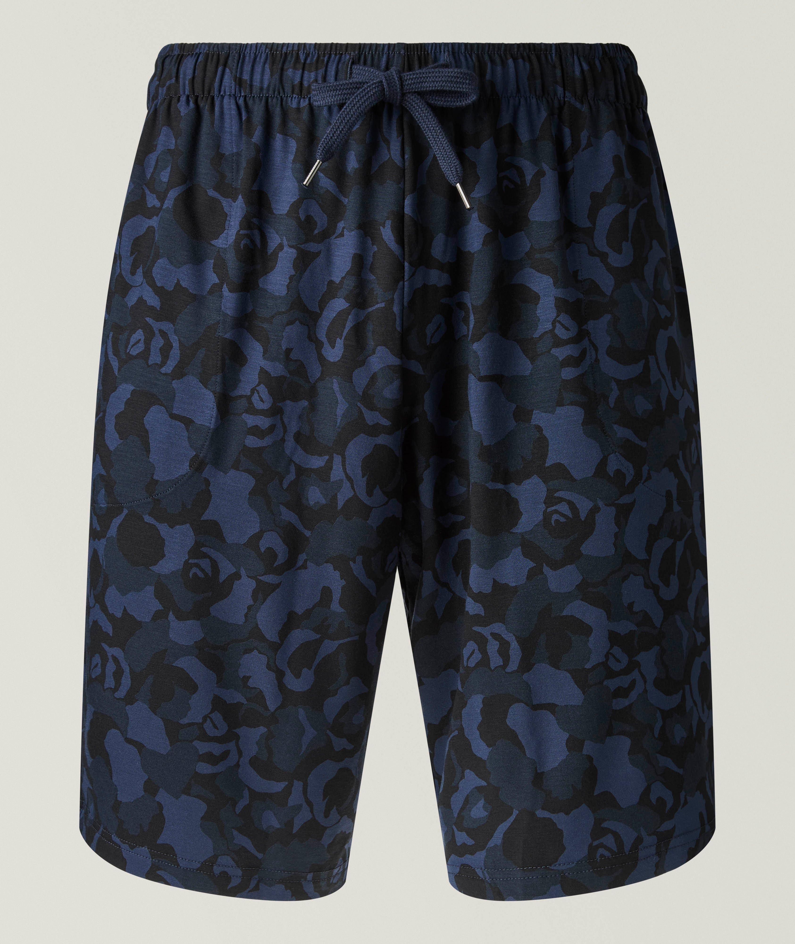 Derek Rose Floral Camo Micro-Modal Stretch Shorts