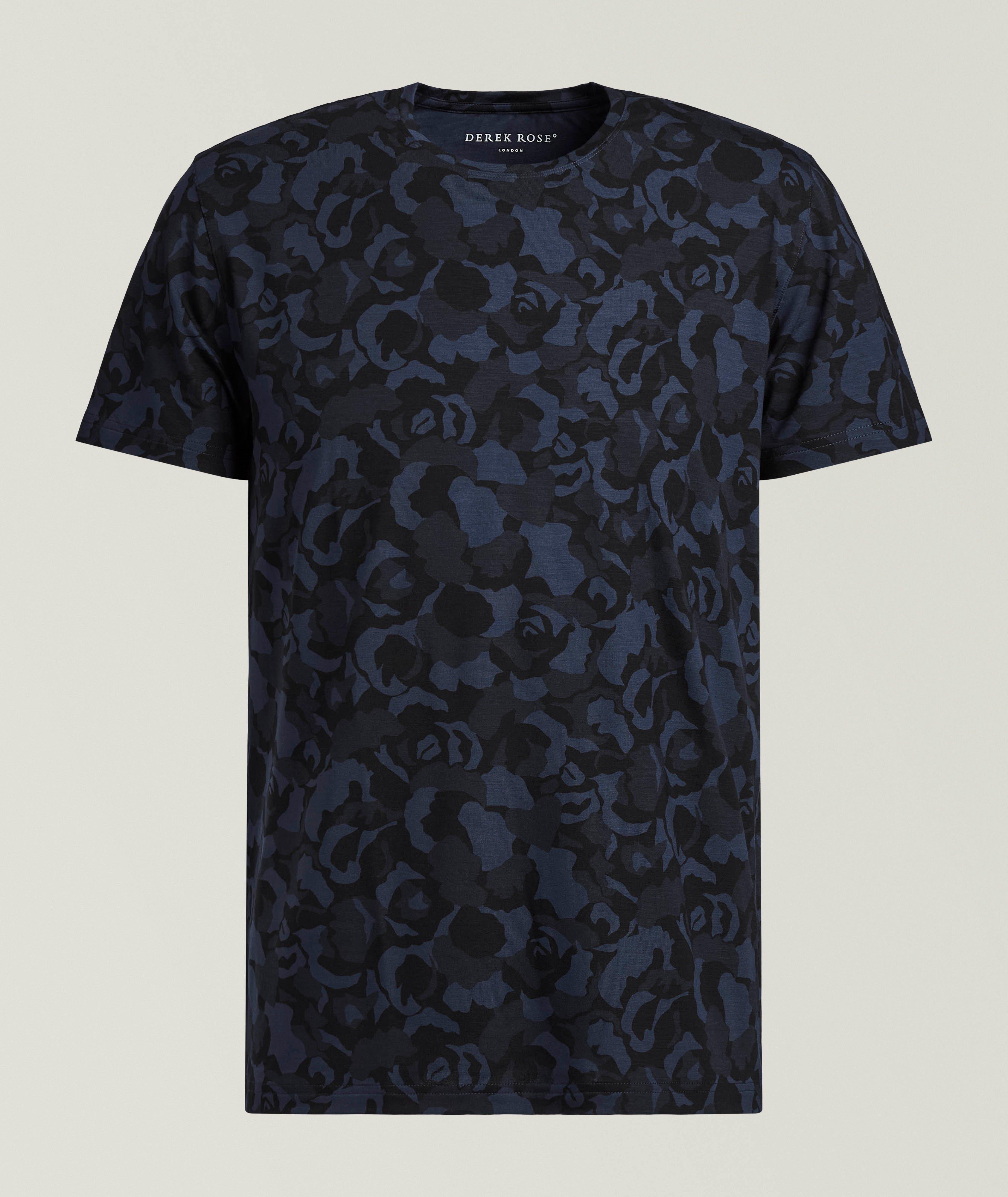 Derek Rose London Floral Camo Micro-Modal T-Shirt