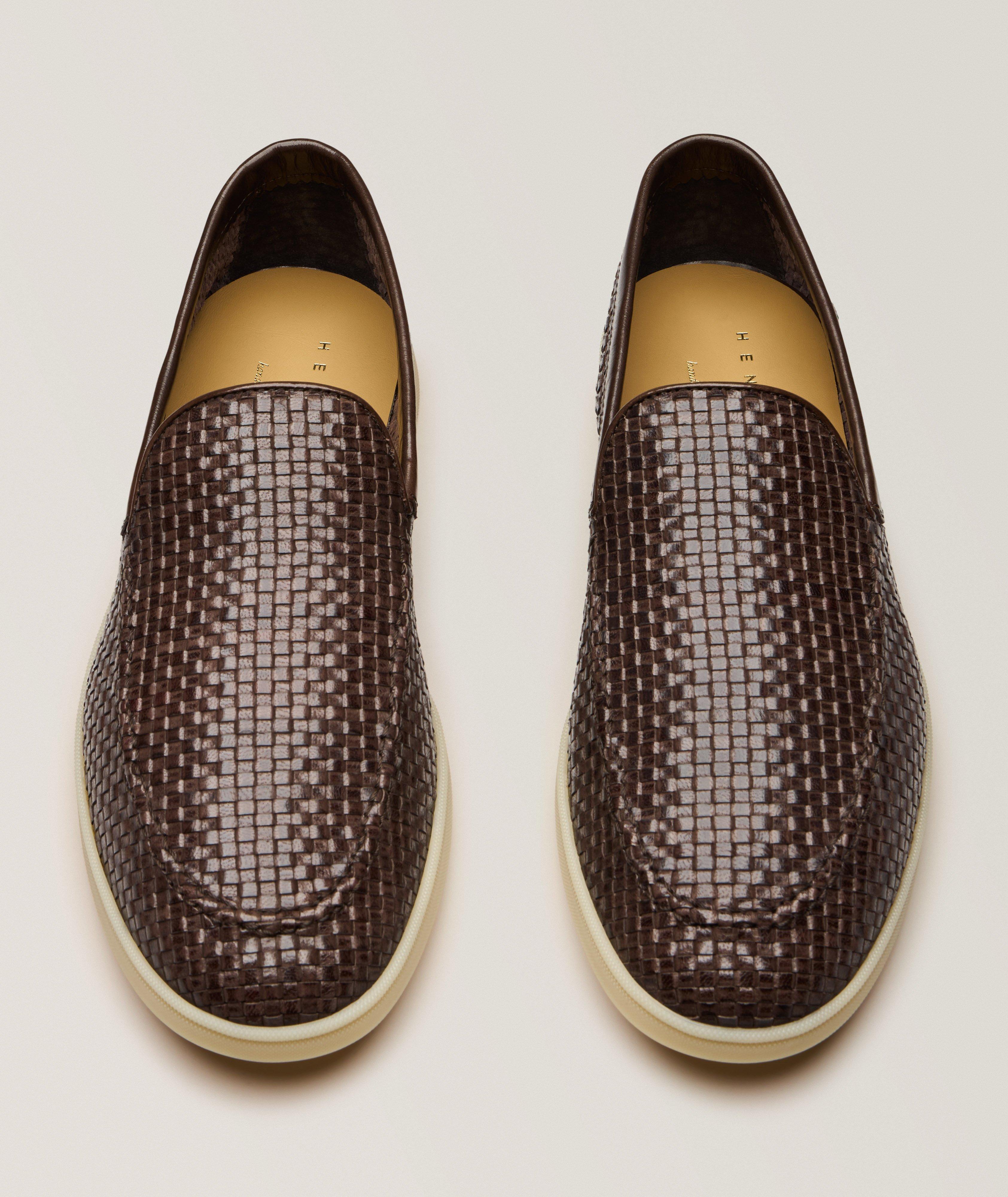 Henderson Tangeri Woven Leather Loafers | Casual Shoes  display picture 3