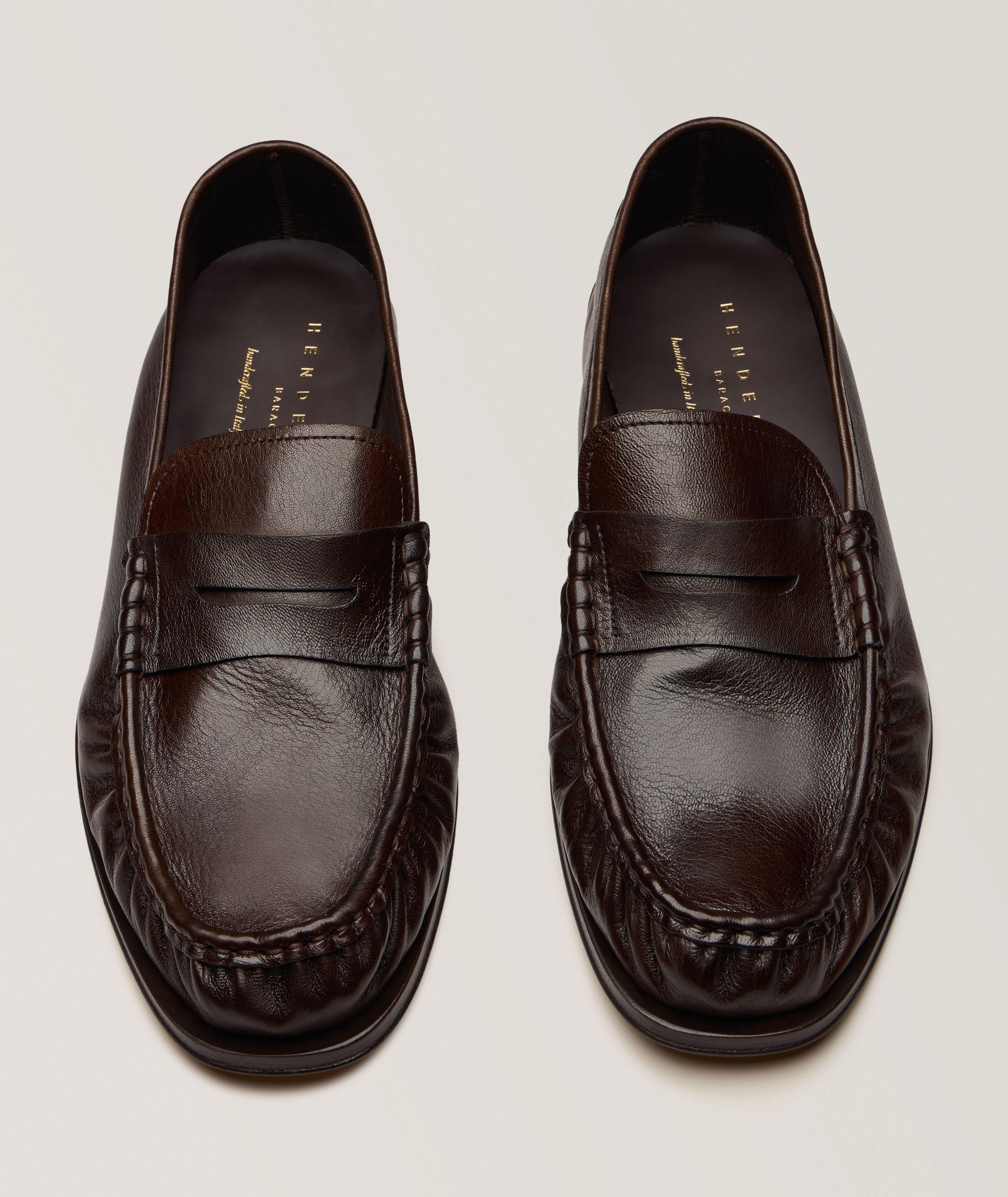 Flâneurs penny en cuir à bout pincé image 1