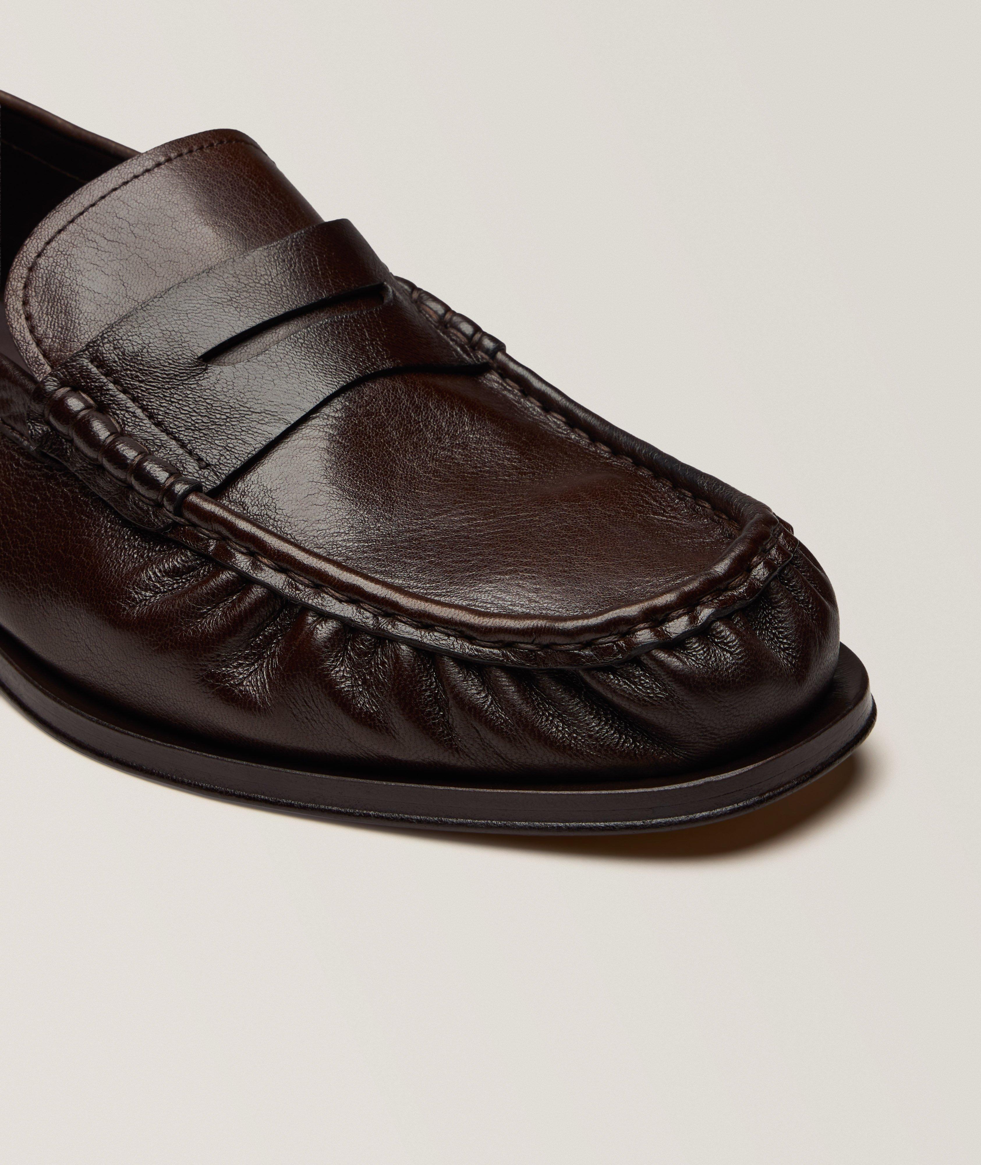 Flâneurs penny en cuir à bout pincé image 2