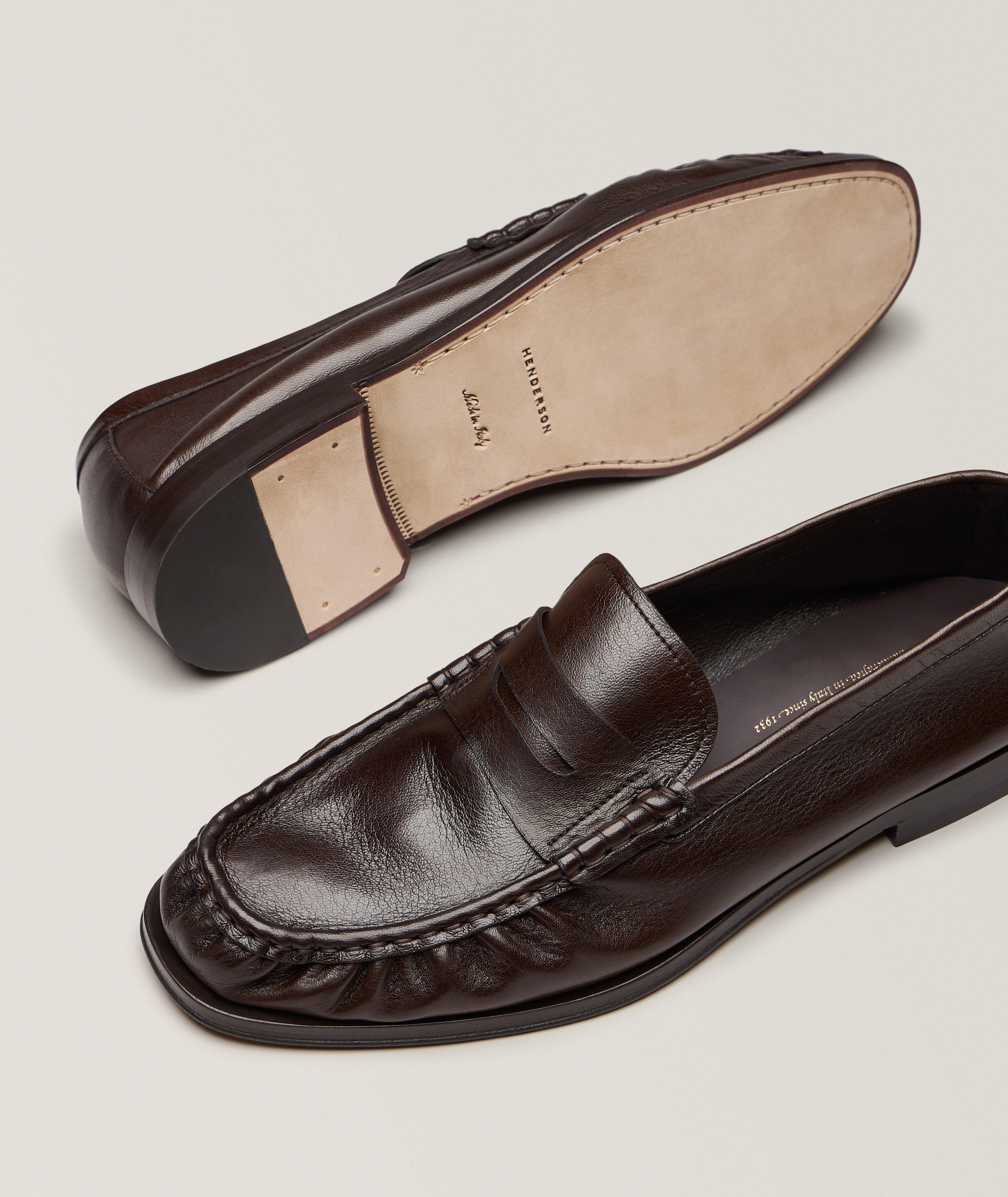 Flâneurs penny en cuir à bout pincé image 3