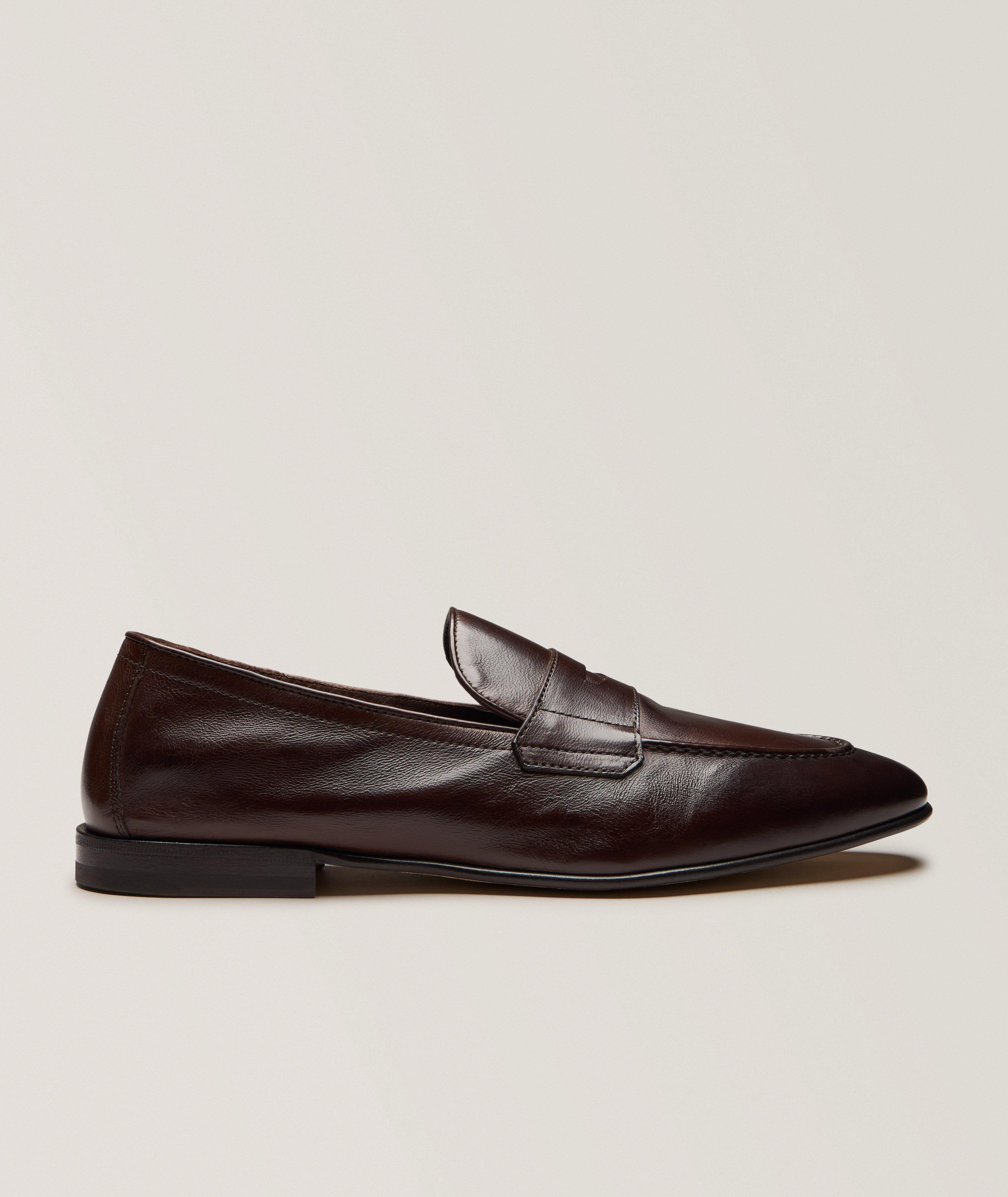 Leather Penny Loafers image 0